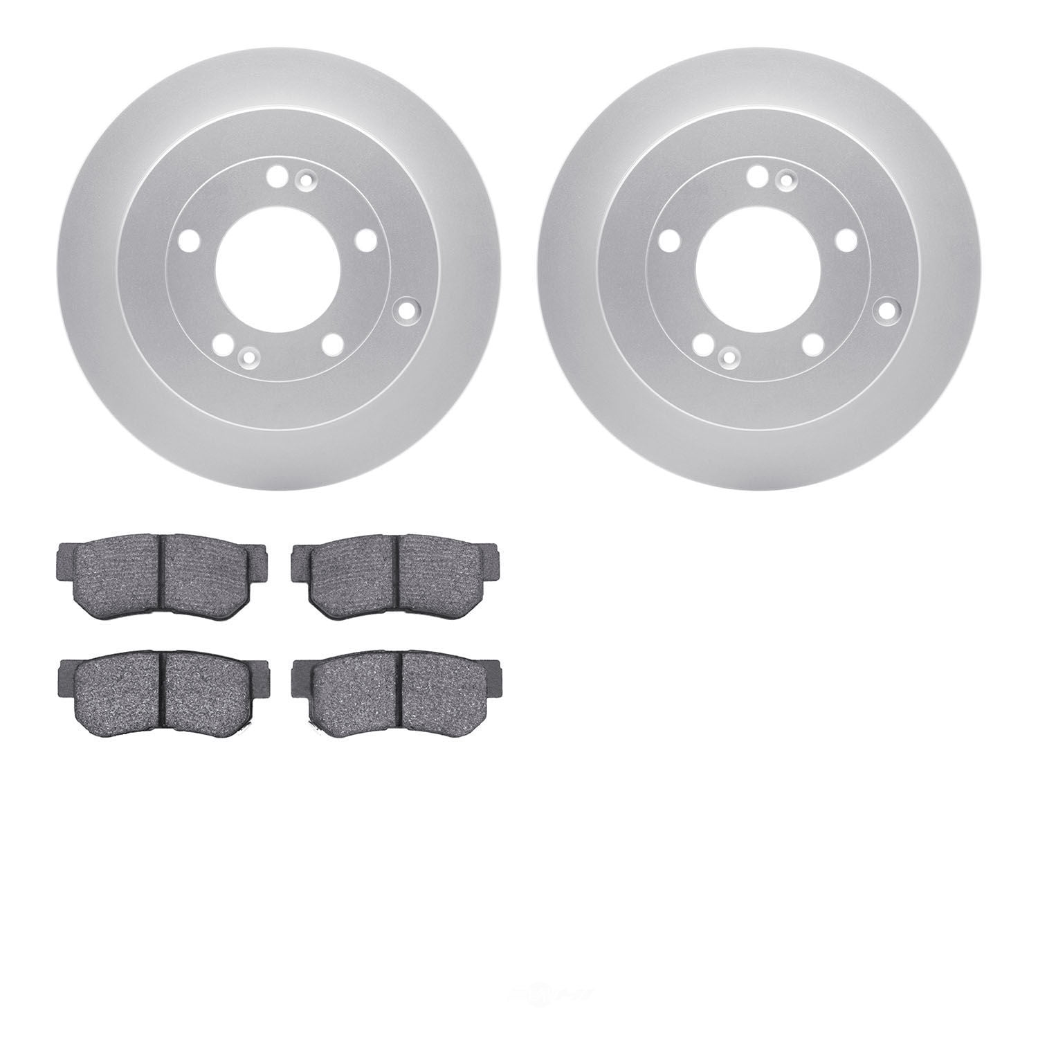 Dynamic Friction Company 4502-03120 DFC GEOSPEC Rotors with 5000 Advanced Brake Pads