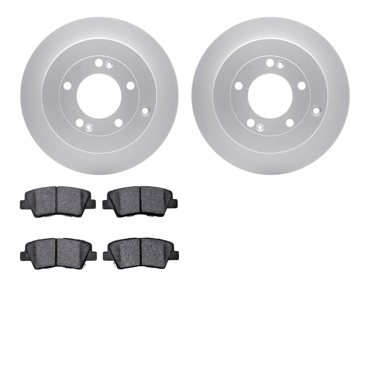 Dynamic Friction Company 4502-03121 DFC GEOSPEC Rotors with 5000 Advanced Brake Pads