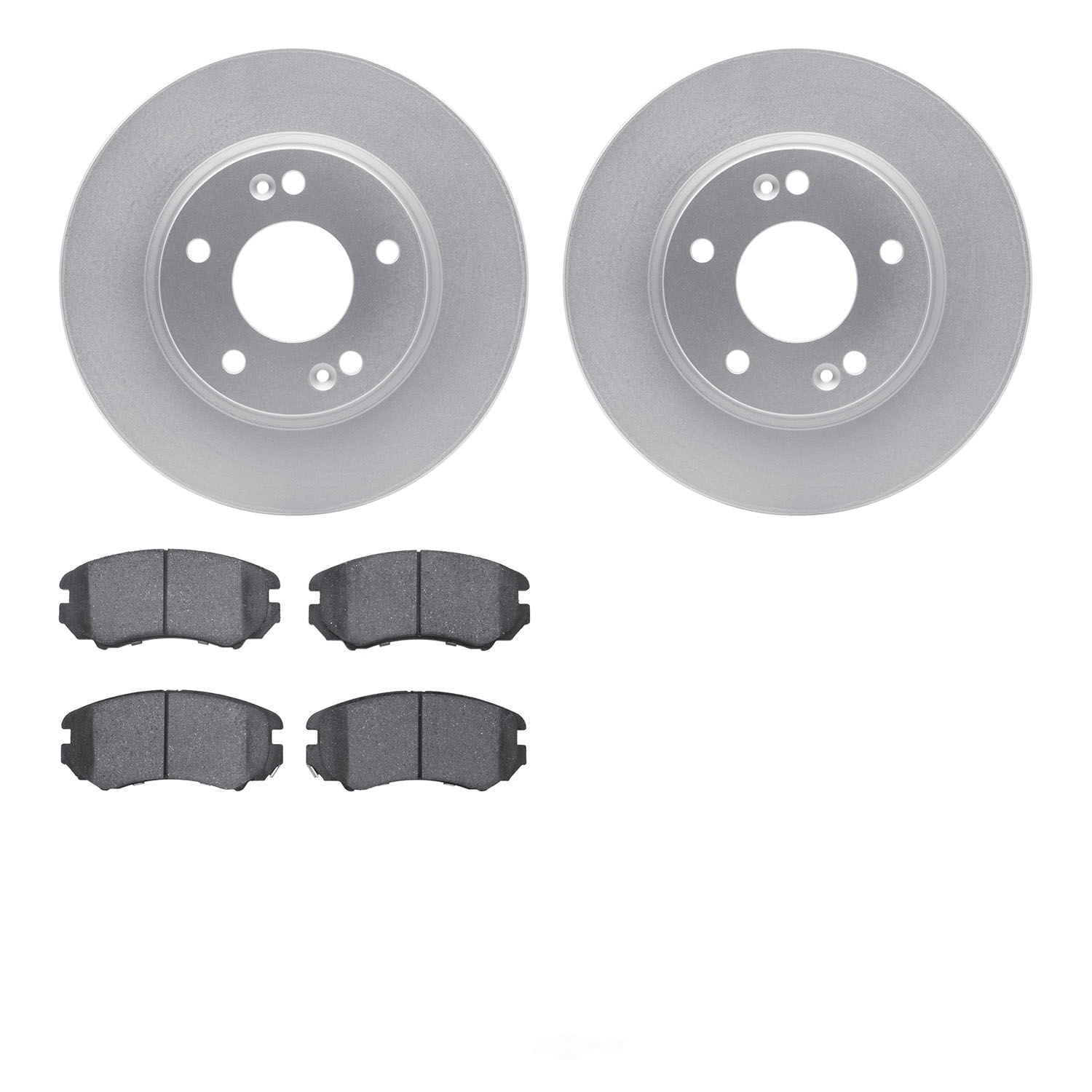 Dynamic Friction Company 4502-03122 DFC GEOSPEC Rotors with 5000 Advanced Brake Pads