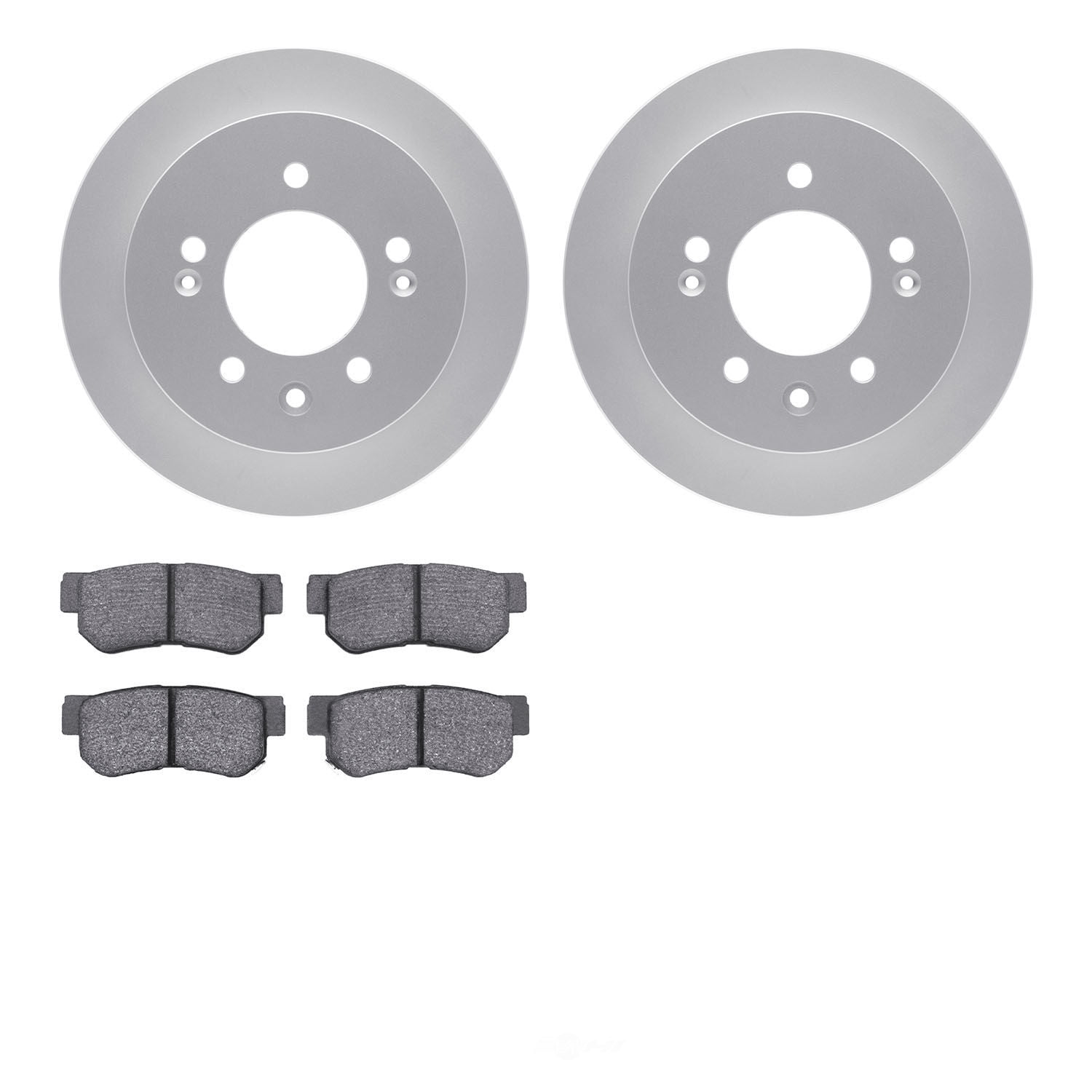 Dynamic Friction Company 4502-03123 DFC GEOSPEC Rotors with 5000 Advanced Brake Pads