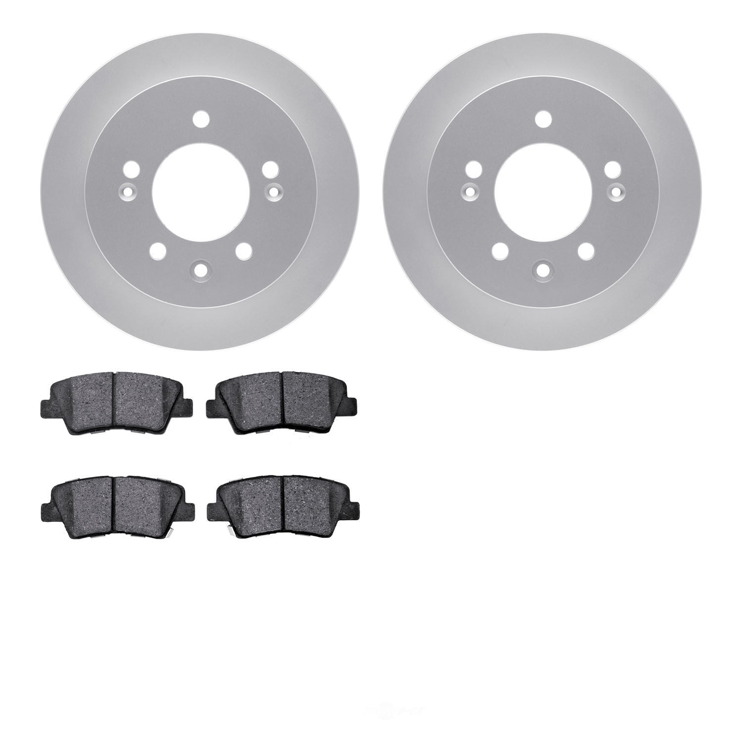 Dynamic Friction Company 4502-03124 DFC GEOSPEC Rotors with 5000 Advanced Brake Pads