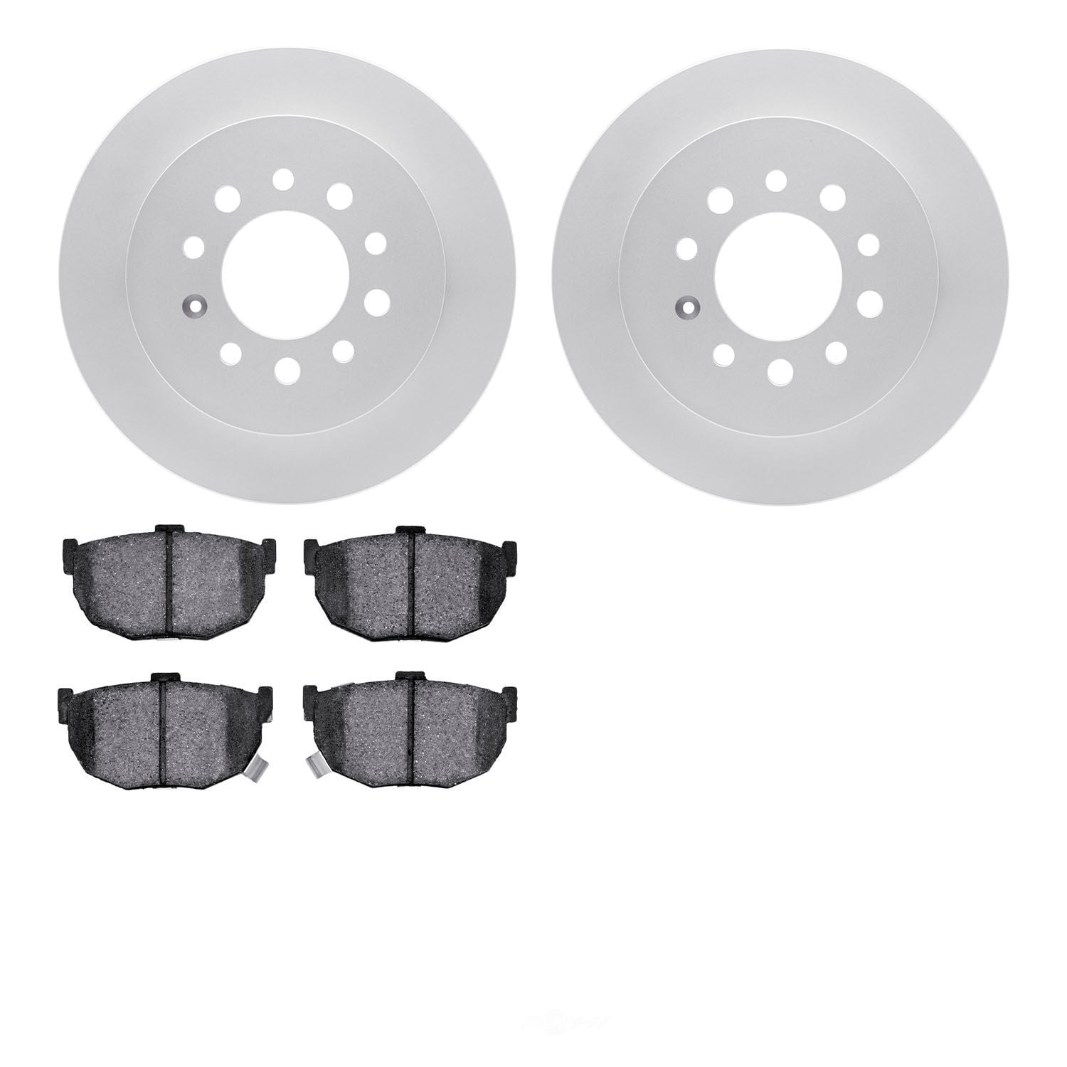 Dynamic Friction Company 4502-03125 DFC GEOSPEC Rotors with 5000 Advanced Brake Pads
