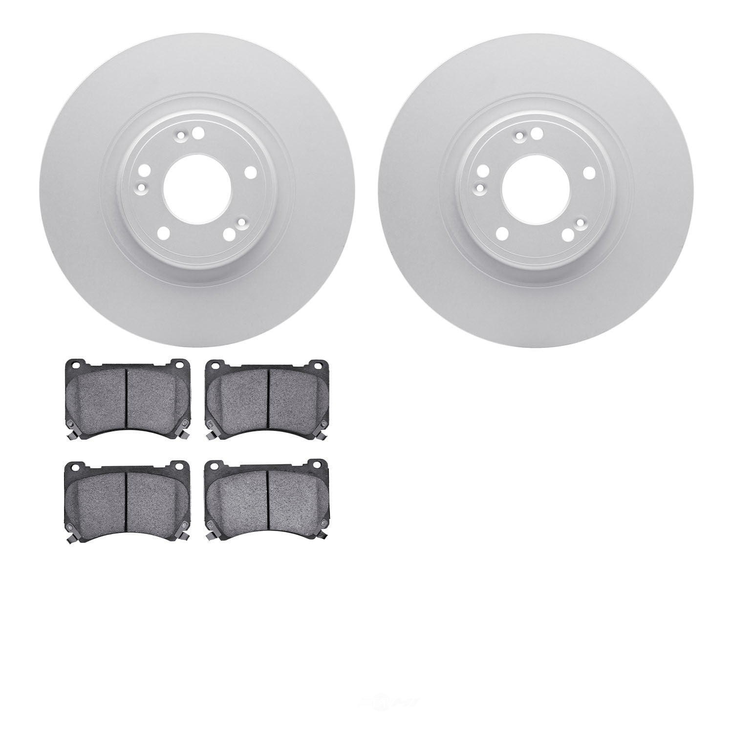 Dynamic Friction Company 4502-03126 DFC GEOSPEC Rotors with 5000 Advanced Brake Pads