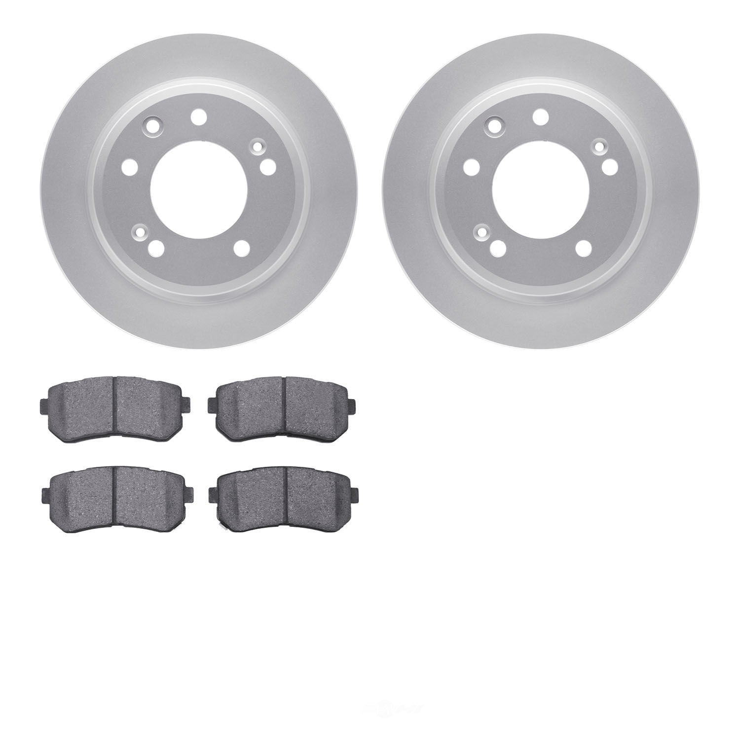 Dynamic Friction Company 4502-03128 DFC GEOSPEC Rotors with 5000 Advanced Brake Pads