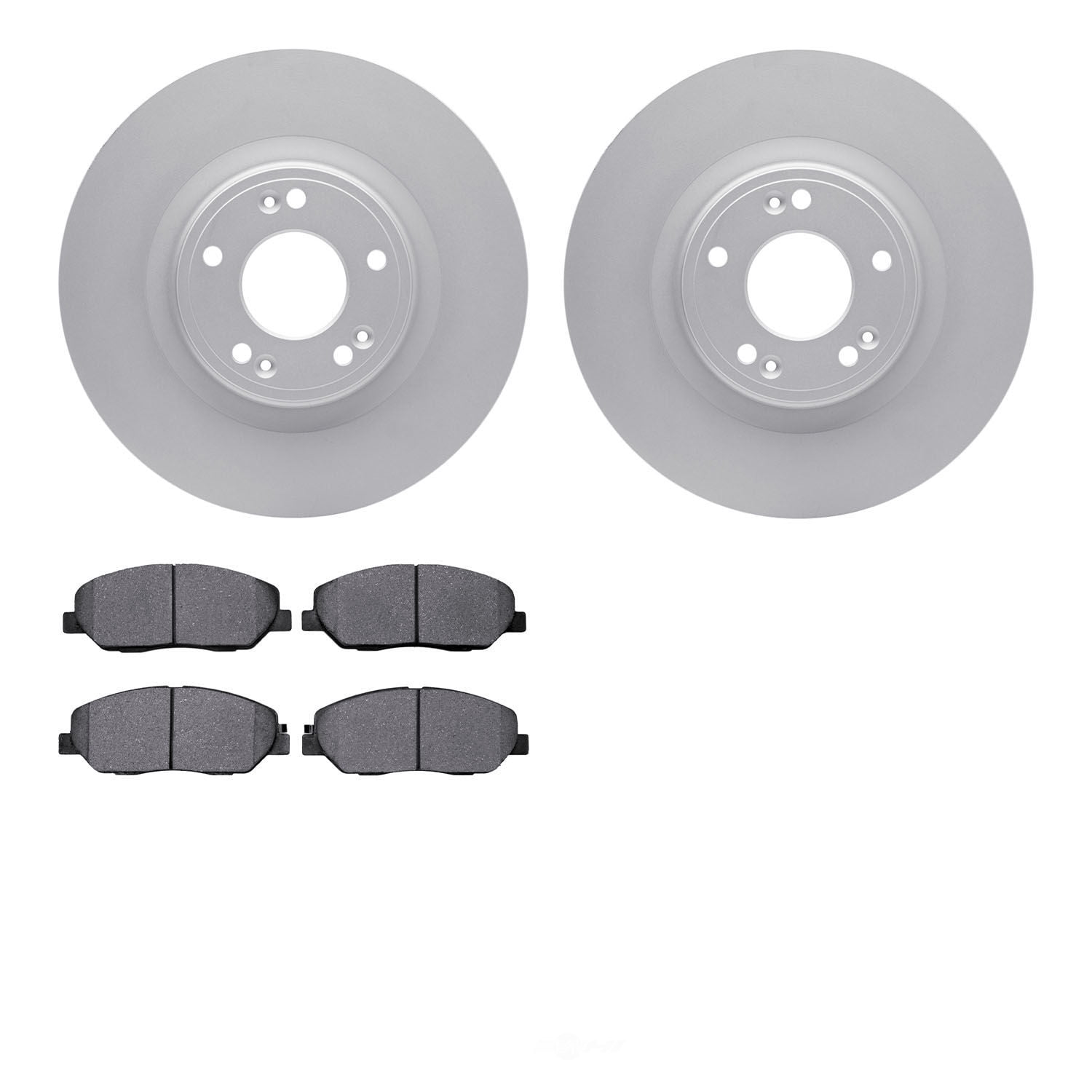 Dynamic Friction Company 4502-03129 DFC GEOSPEC Rotors with 5000 Advanced Brake Pads