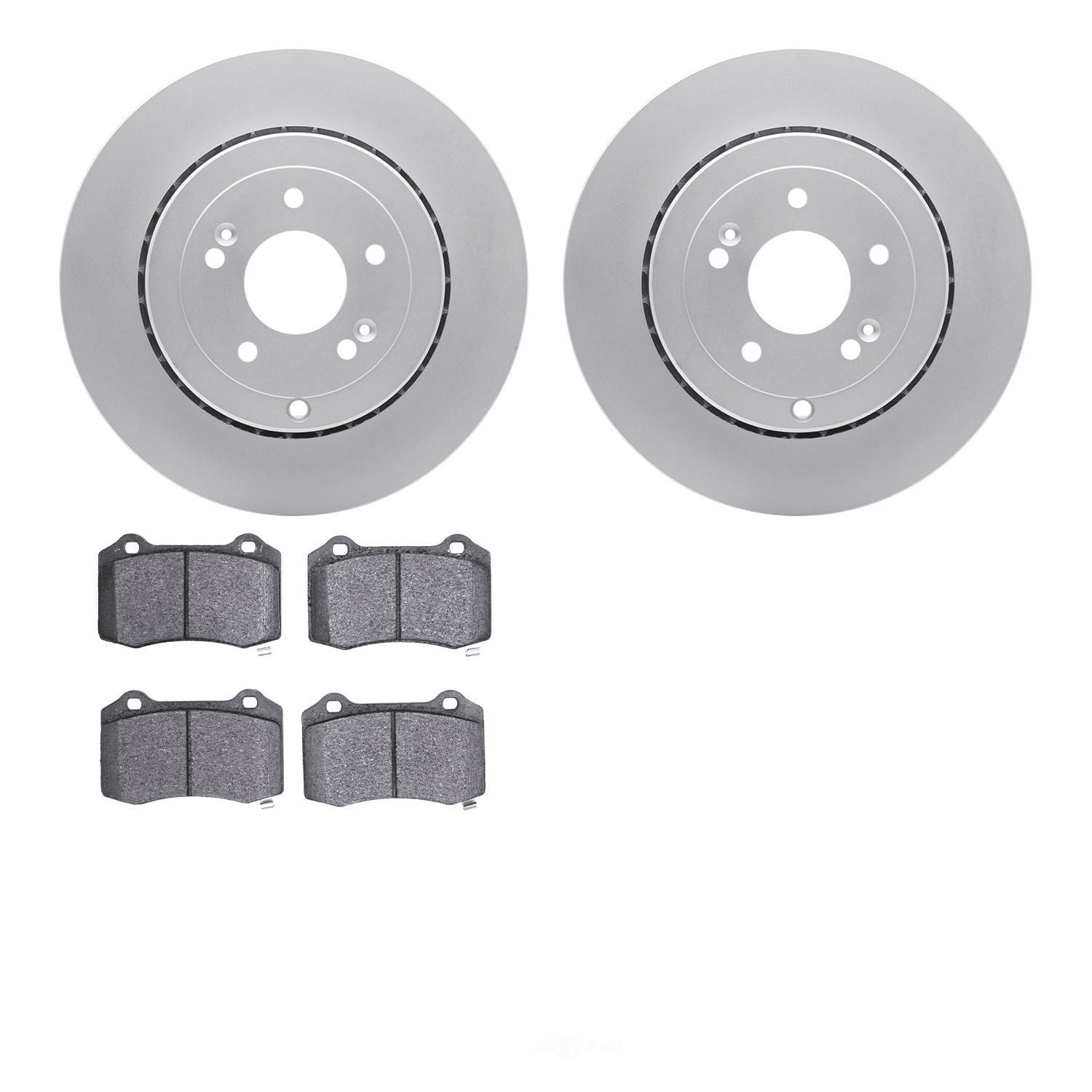 Dynamic Friction Company 4502-03130 DFC GEOSPEC Rotors with 5000 Advanced Brake Pads