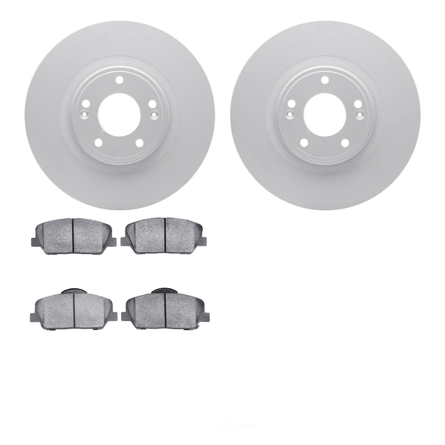 Dynamic Friction Company 4502-03134 DFC GEOSPEC Rotors with 5000 Advanced Brake Pads