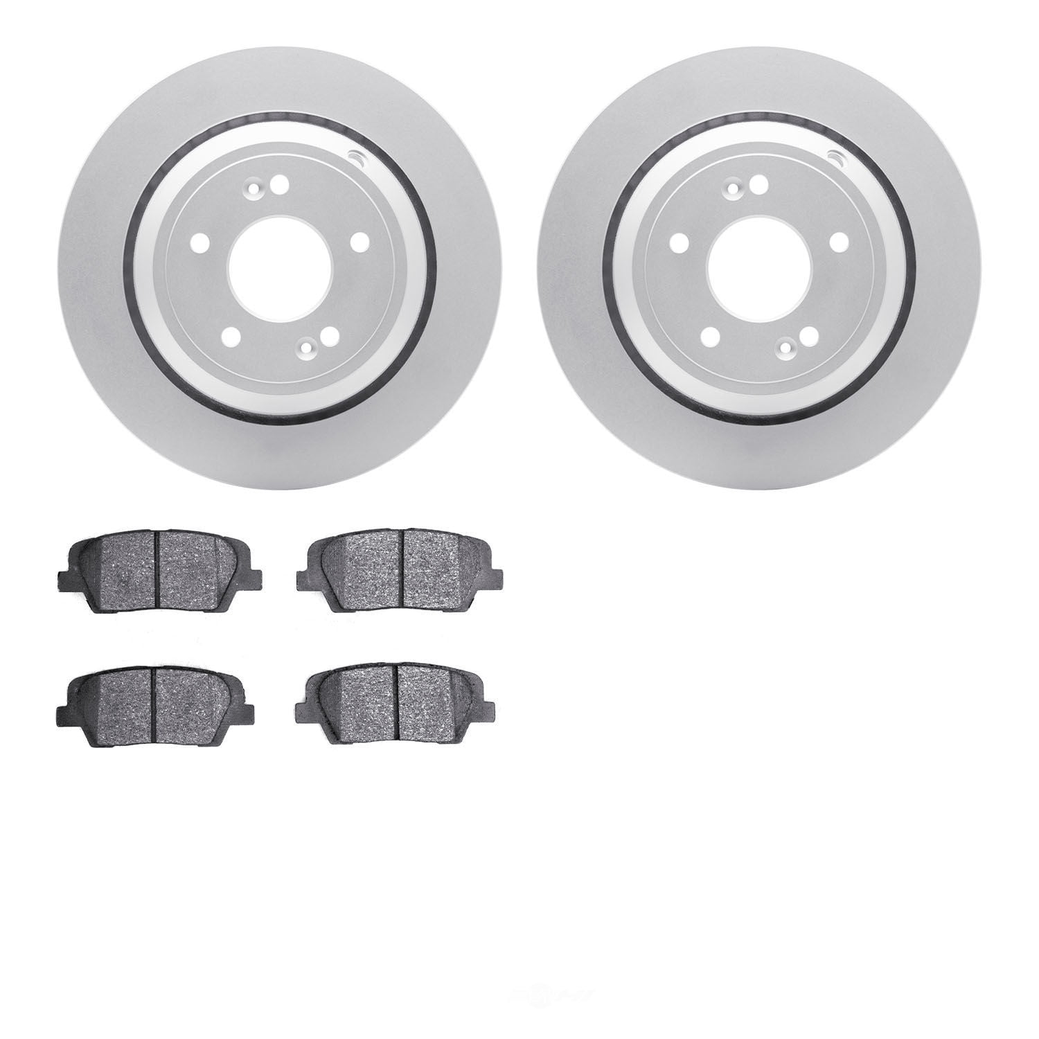 Dynamic Friction Company 4502-03135 DFC GEOSPEC Rotors with 5000 Advanced Brake Pads