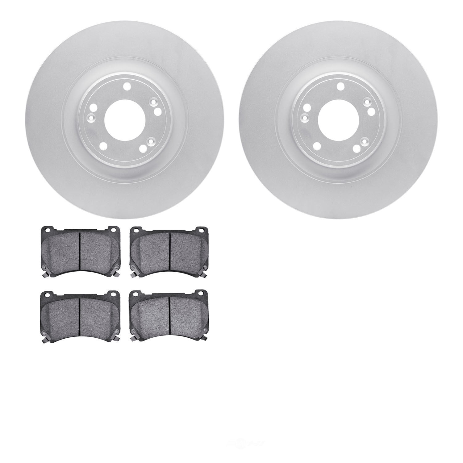 Dynamic Friction Company 4502-03136 DFC GEOSPEC Rotors with 5000 Advanced Brake Pads