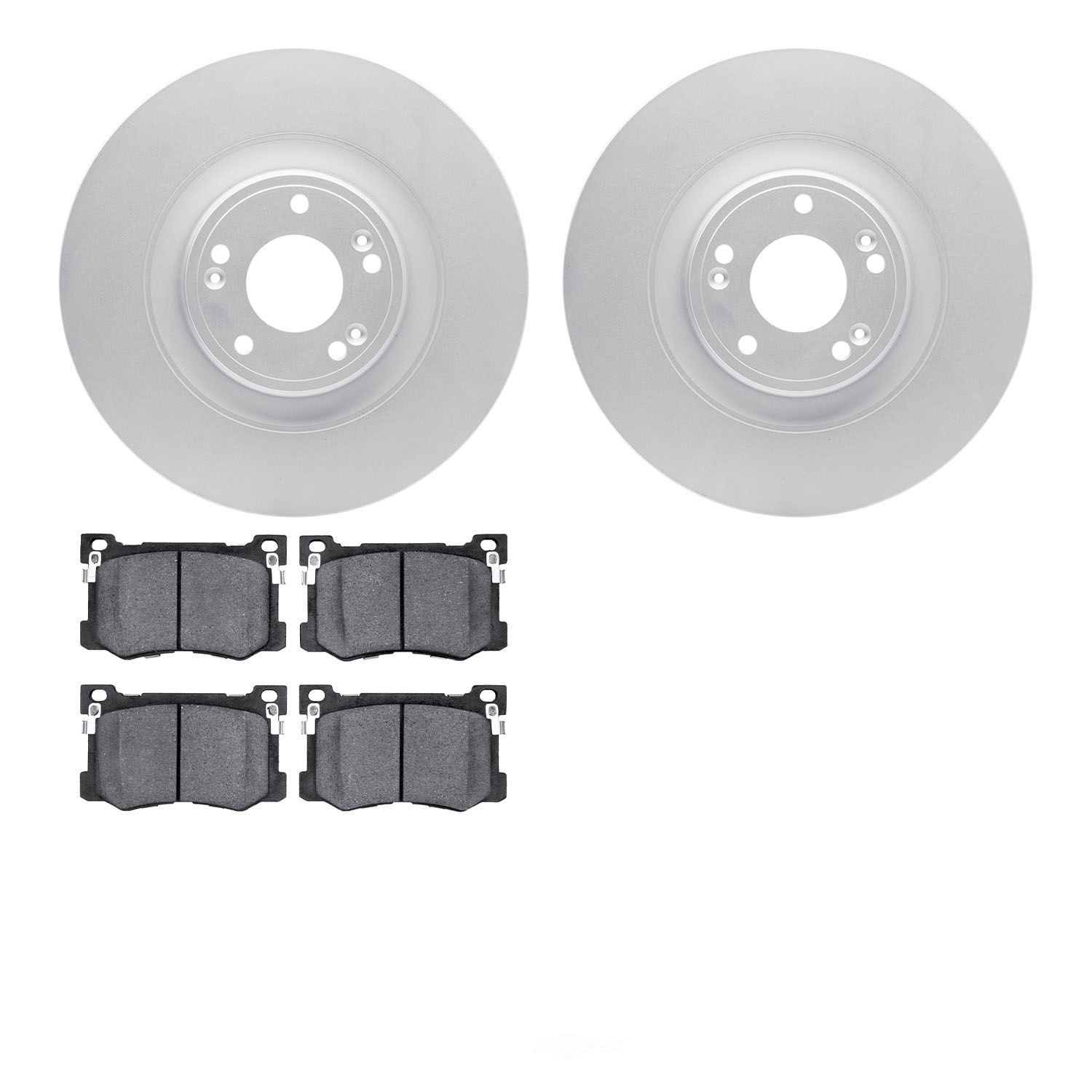 Dynamic Friction Company 4502-03137 DFC GEOSPEC Rotors with 5000 Advanced Brake Pads