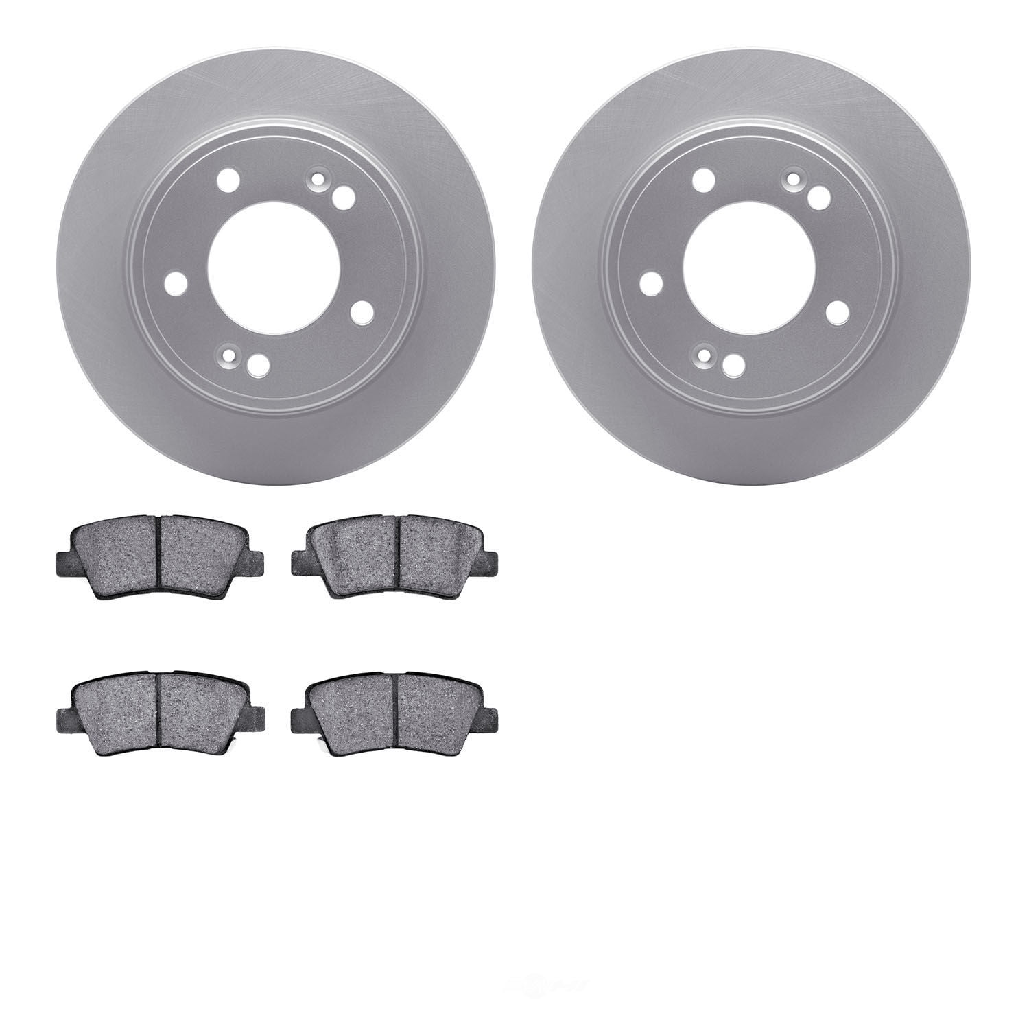 Dynamic Friction Company 4502-03138 DFC GEOSPEC Rotors with 5000 Advanced Brake Pads