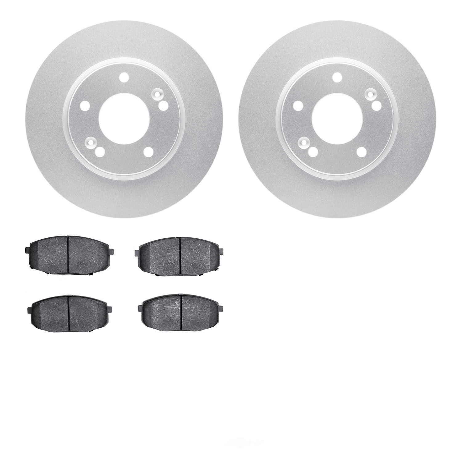 Dynamic Friction Company 4502-03141 DFC GEOSPEC Rotors with 5000 Advanced Brake Pads