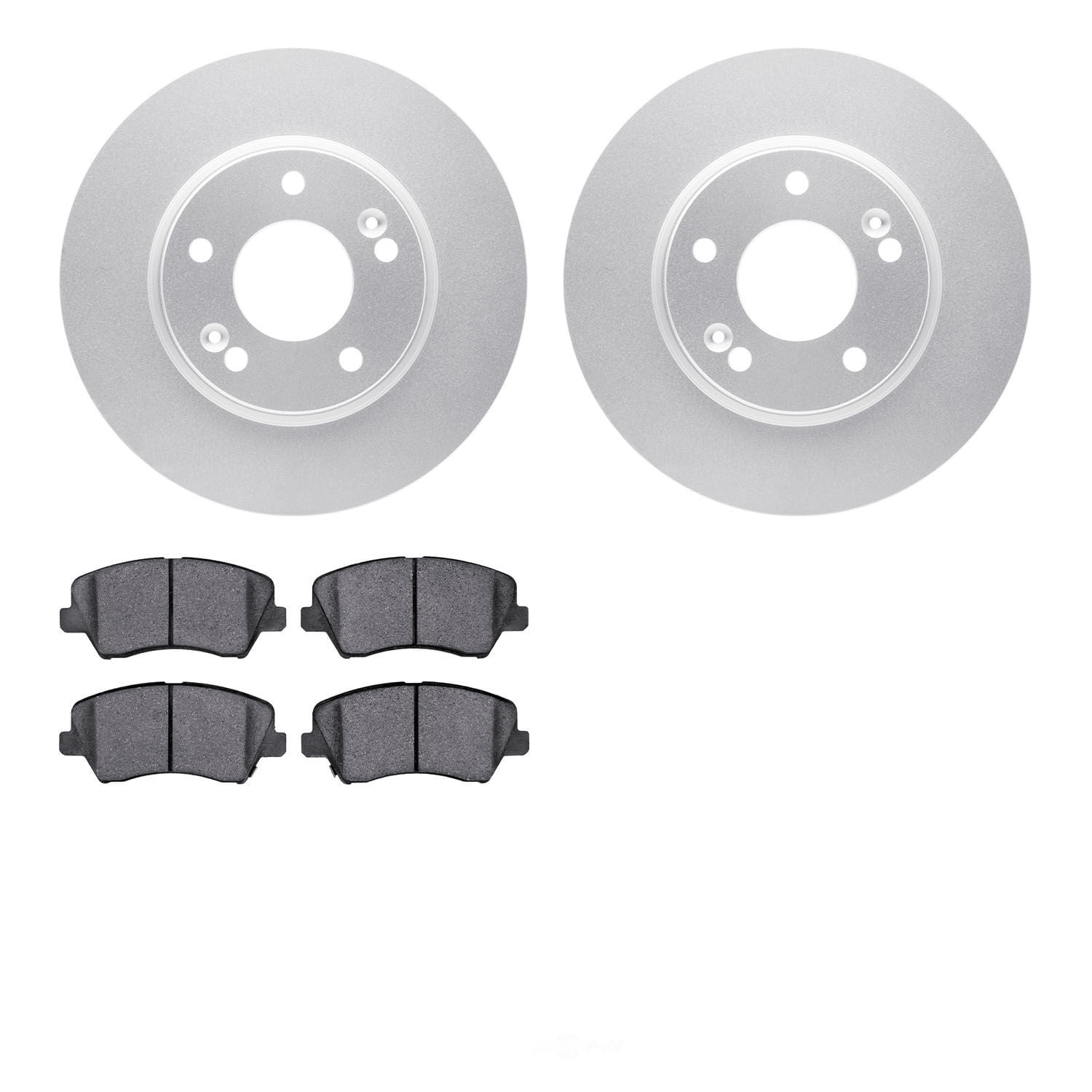 Dynamic Friction Company 4502-03143 DFC GEOSPEC Rotors with 5000 Advanced Brake Pads
