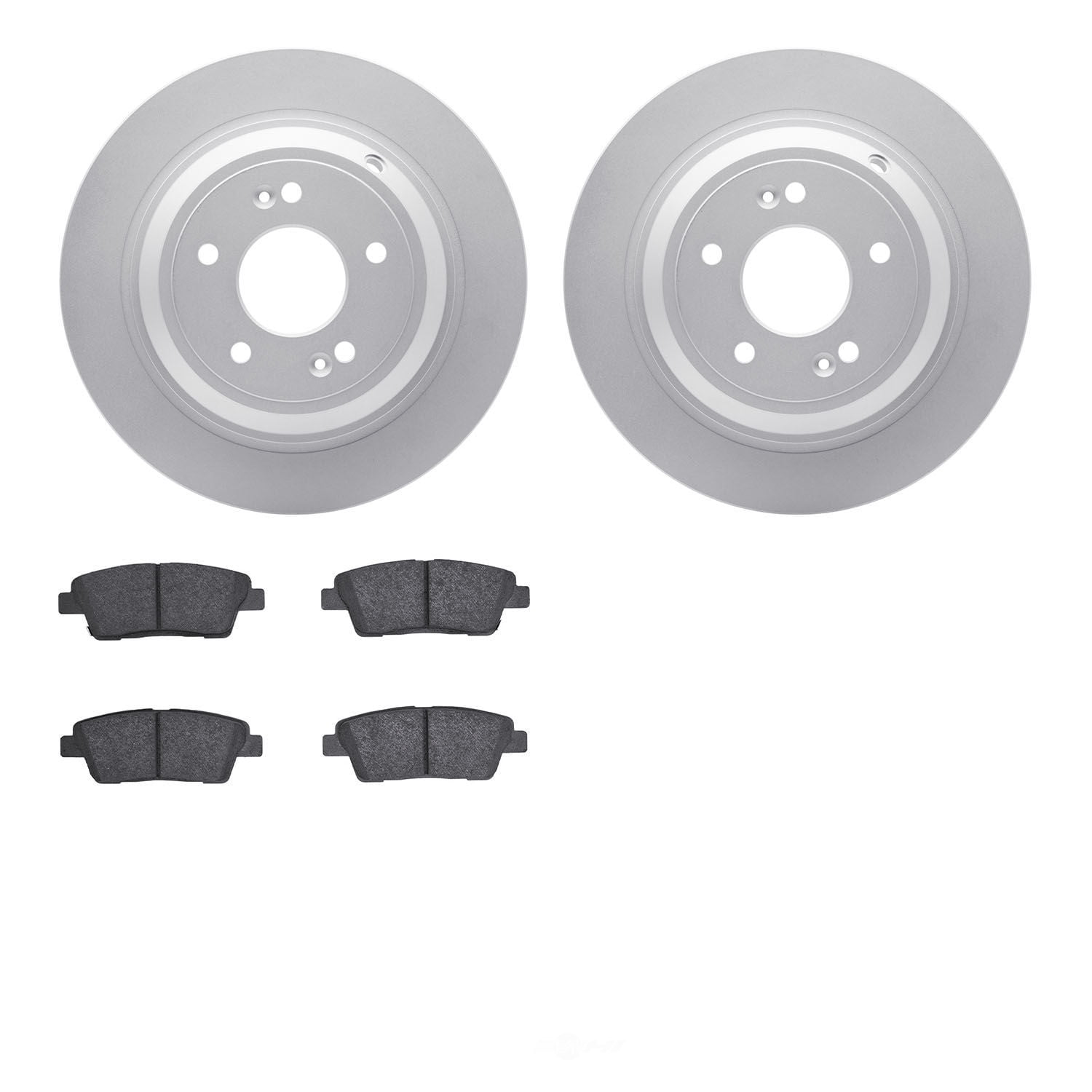 Dynamic Friction Company 4502-03146 DFC GEOSPEC Rotors with 5000 Advanced Brake Pads