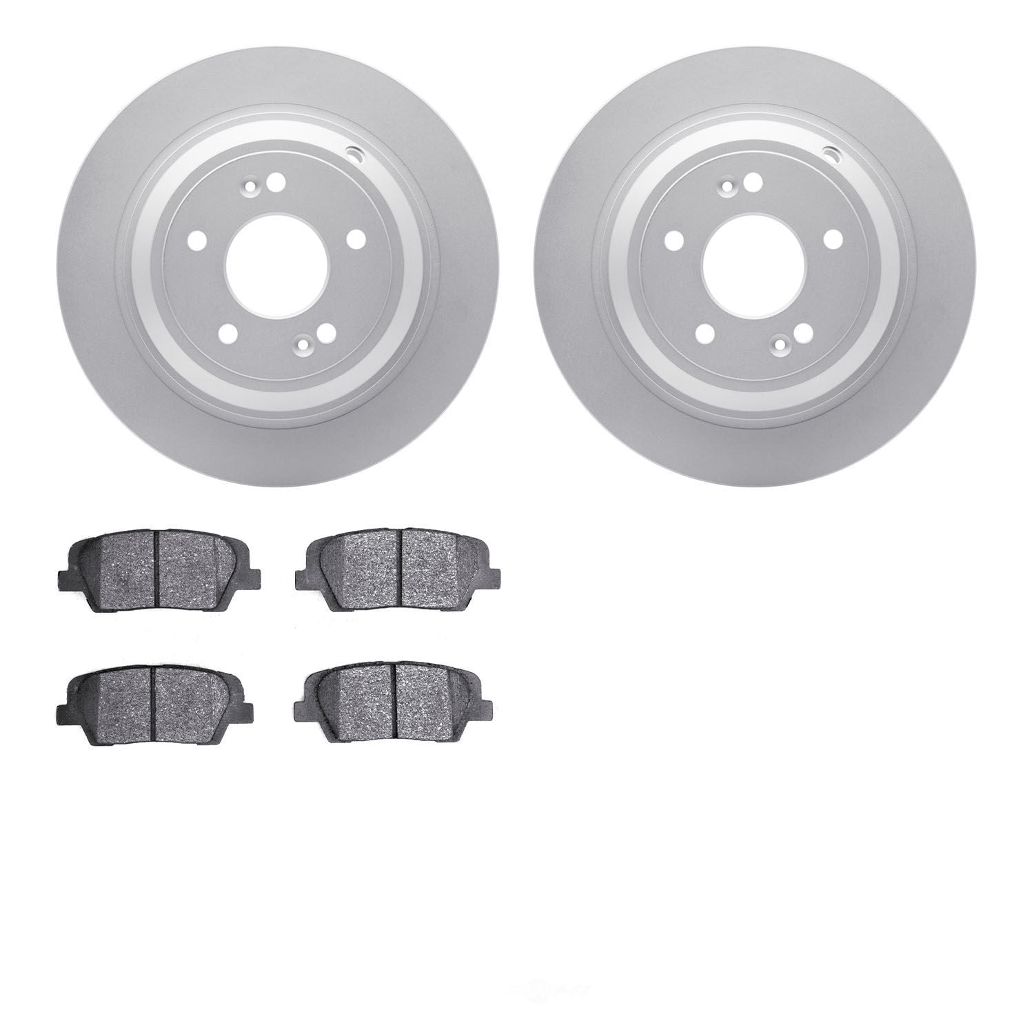 Dynamic Friction Company 4502-03147 DFC GEOSPEC Rotors with 5000 Advanced Brake Pads