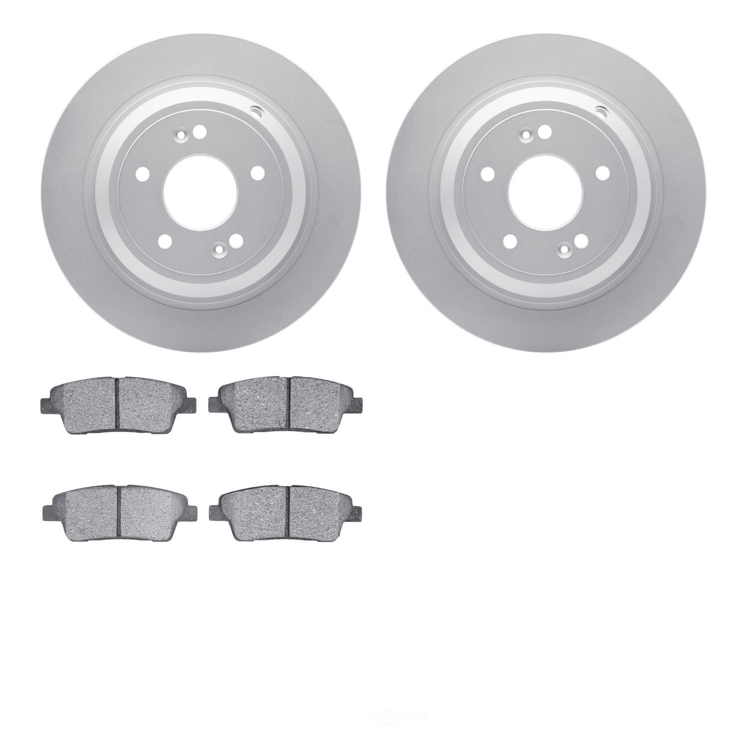 Dynamic Friction Company 4502-03148 DFC GEOSPEC Rotors with 5000 Advanced Brake Pads