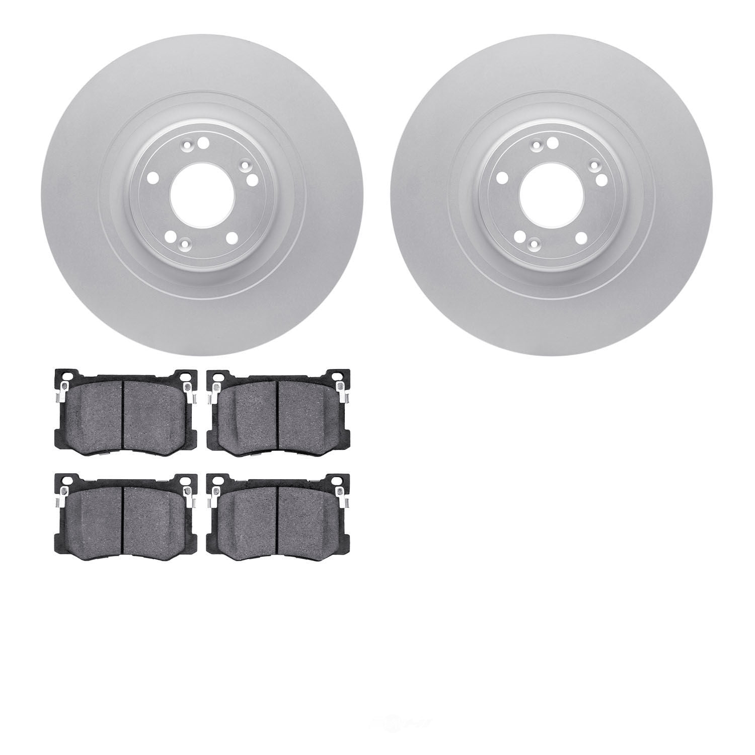 Dynamic Friction Company 4502-03150 DFC GEOSPEC Rotors with 5000 Advanced Brake Pads
