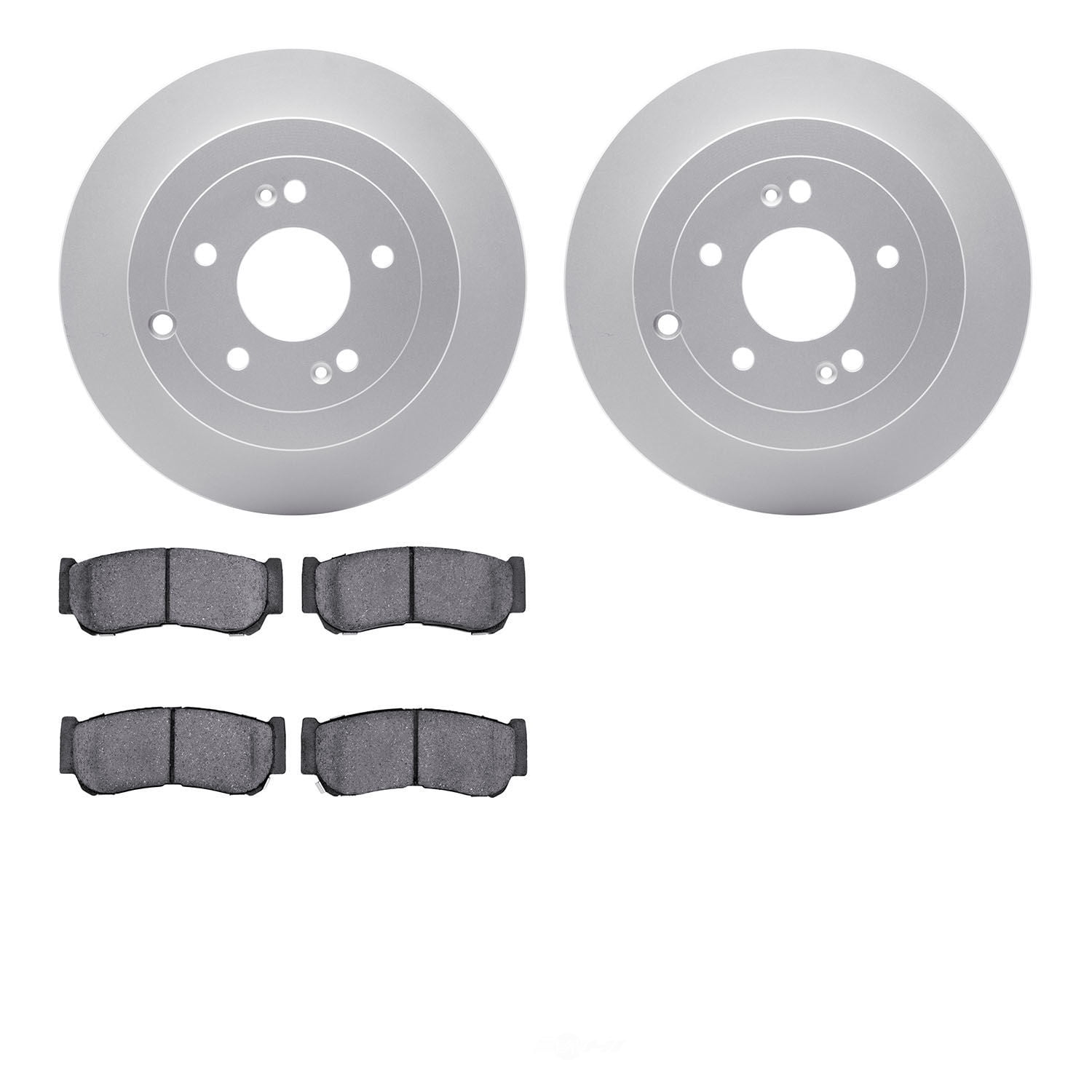 Dynamic Friction Company 4502-03158 DFC GEOSPEC Rotors with 5000 Advanced Brake Pads