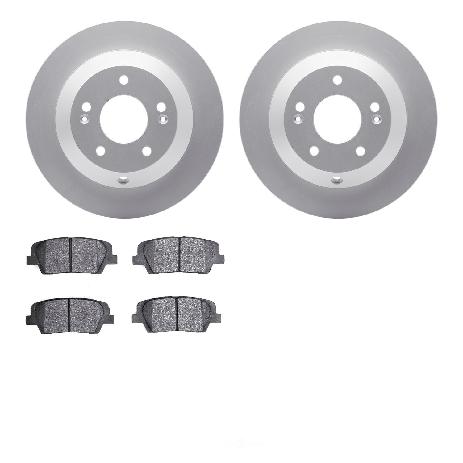 Dynamic Friction Company 4502-03163 DFC GEOSPEC Rotors with 5000 Advanced Brake Pads