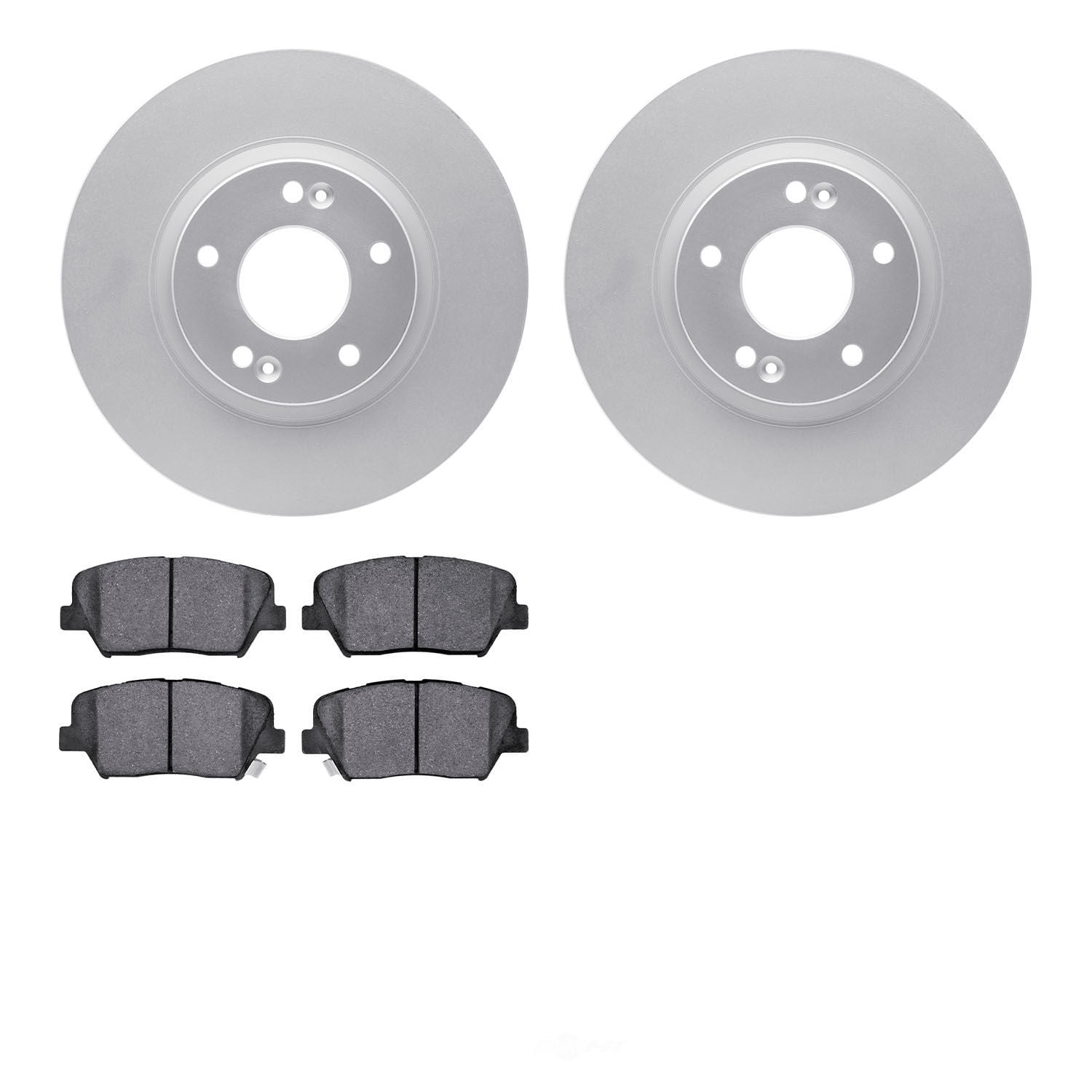 Dynamic Friction Company 4502-03164 DFC GEOSPEC Rotors with 5000 Advanced Brake Pads