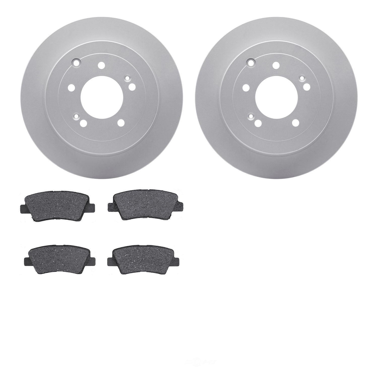 Dynamic Friction Company 4502-03165 DFC GEOSPEC Rotors with 5000 Advanced Brake Pads