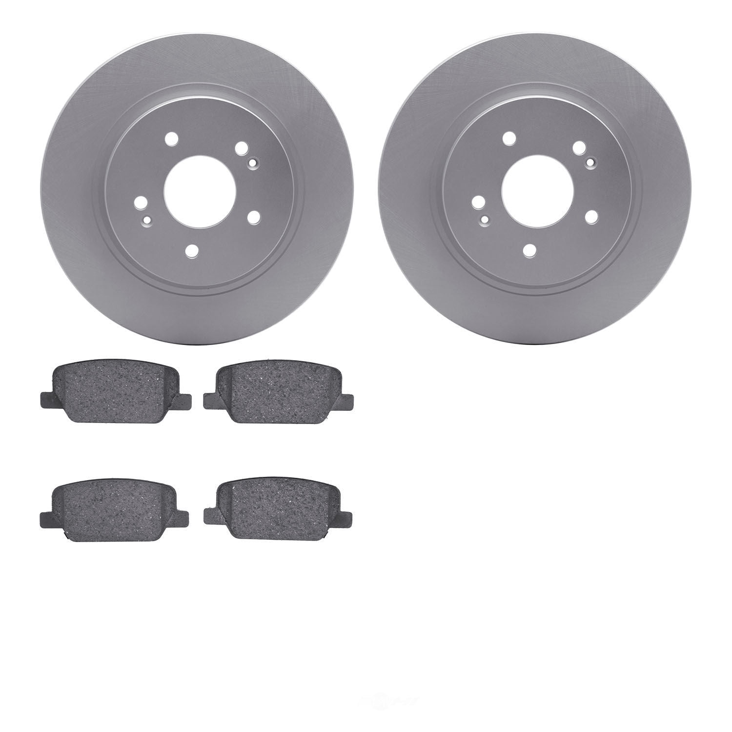 Dynamic Friction Company 4502-03182 DFC GEOSPEC Rotors with 5000 Advanced Brake Pads
