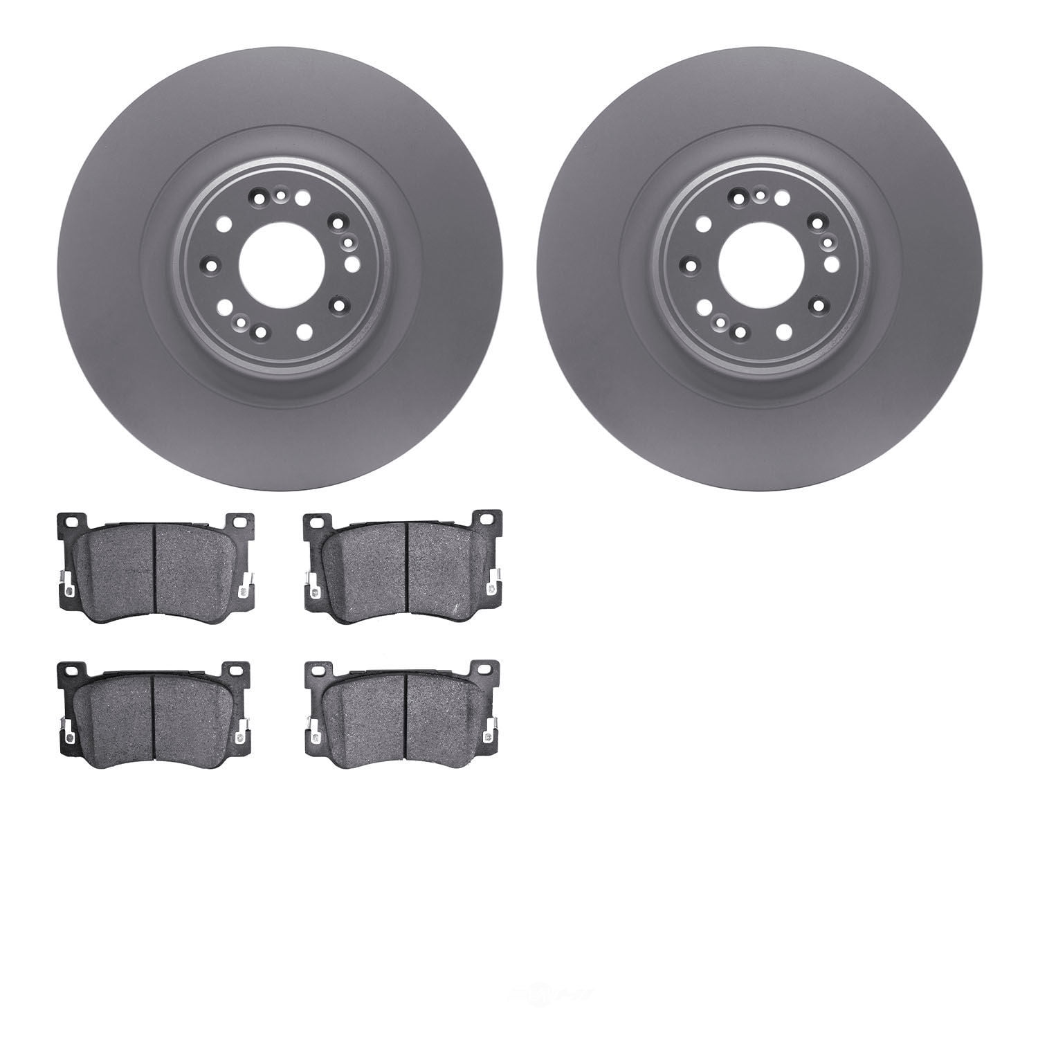 Dynamic Friction Company 4502-10003 DFC GEOSPEC Rotors with 5000 Advanced Brake Pads
