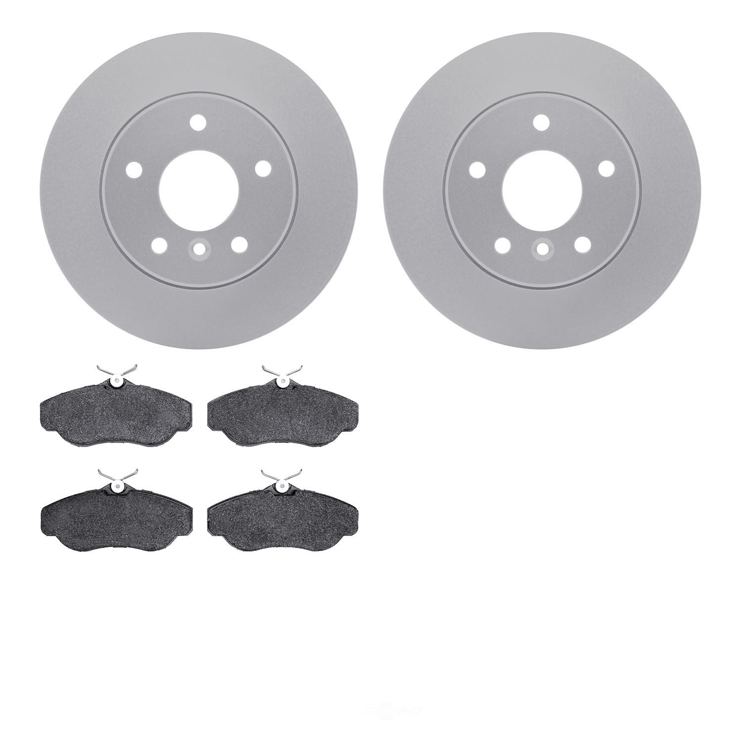 Dynamic Friction Company 4502-11036 DFC GEOSPEC Rotors with 5000 Advanced Brake Pads