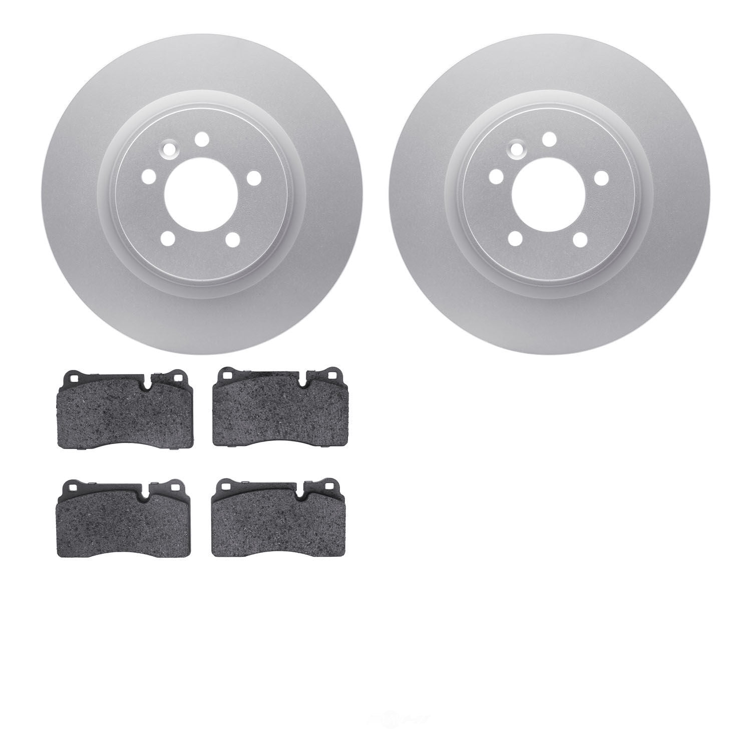 Dynamic Friction Company 4502-11043 DFC GEOSPEC Rotors with 5000 Advanced Brake Pads