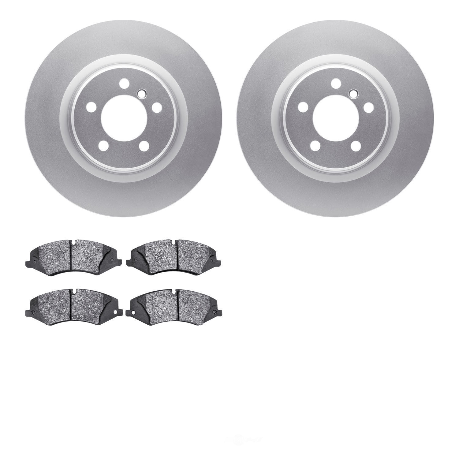 Dynamic Friction Company 4502-11048 DFC GEOSPEC Rotors with 5000 Advanced Brake Pads