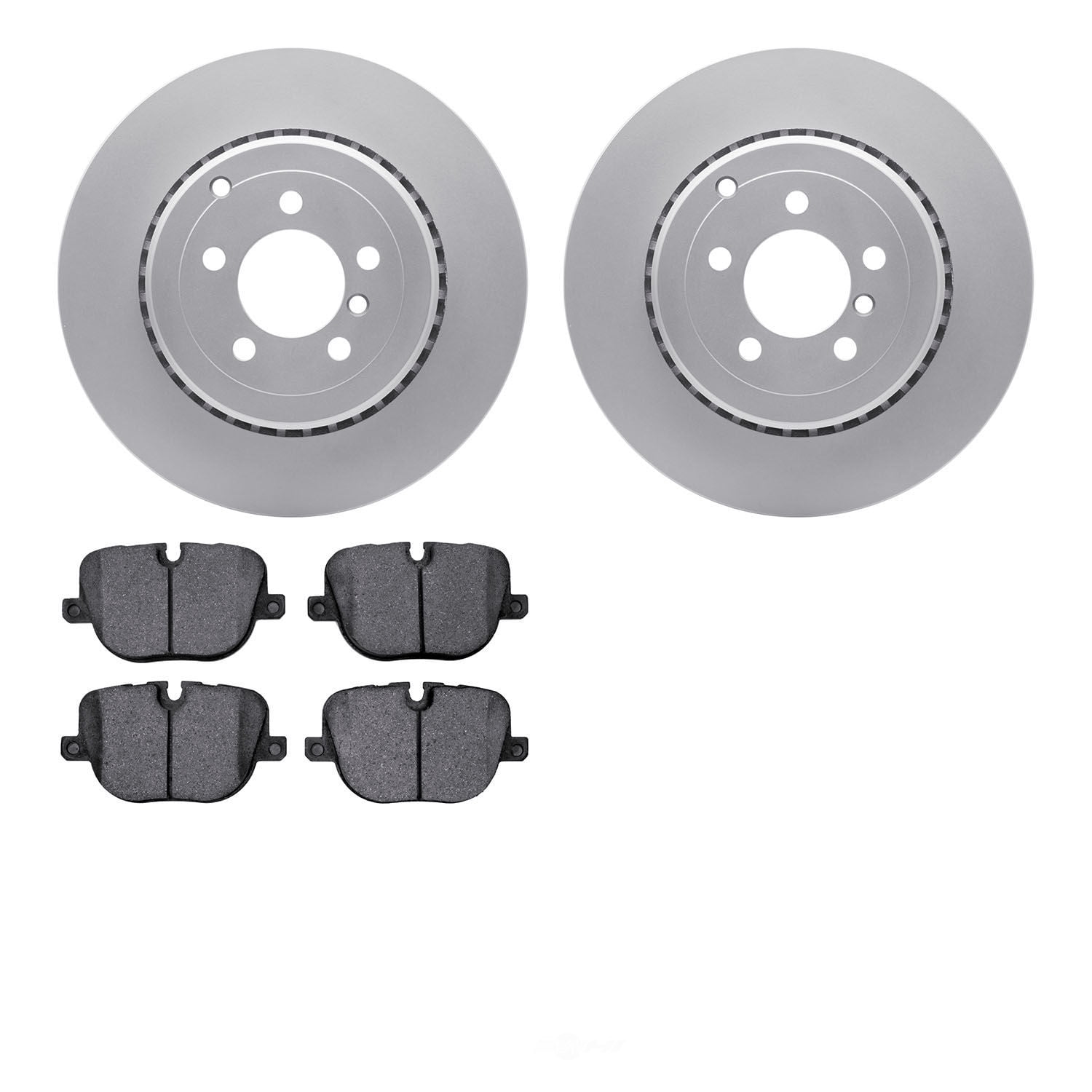 Dynamic Friction Company 4502-11052 DFC GEOSPEC Rotors with 5000 Advanced Brake Pads