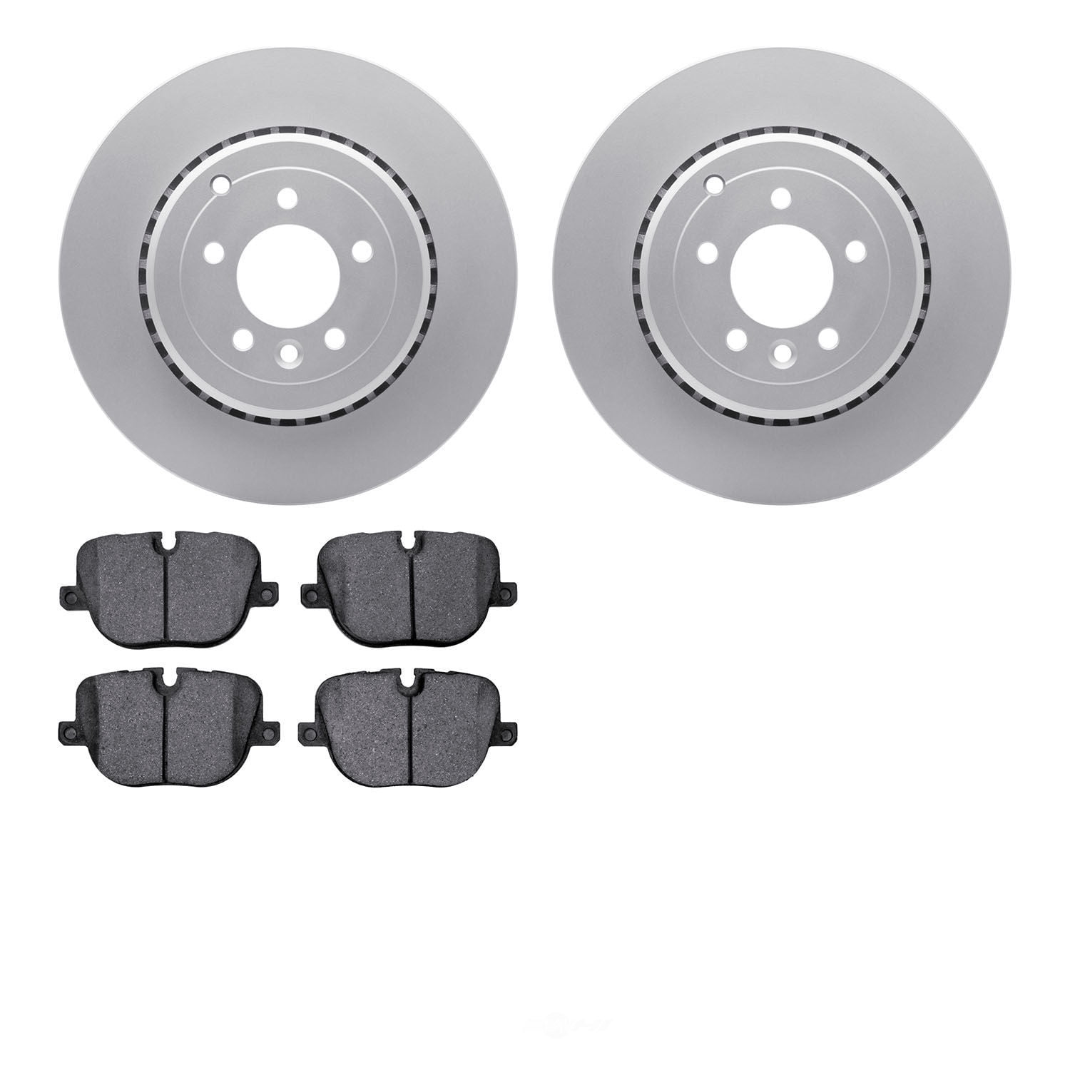 Dynamic Friction Company 4502-11055 DFC GEOSPEC Rotors with 5000 Advanced Brake Pads