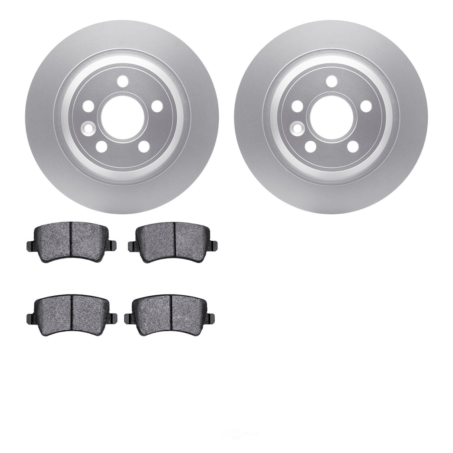 Dynamic Friction Company 4502-11058 DFC GEOSPEC Rotors with 5000 Advanced Brake Pads