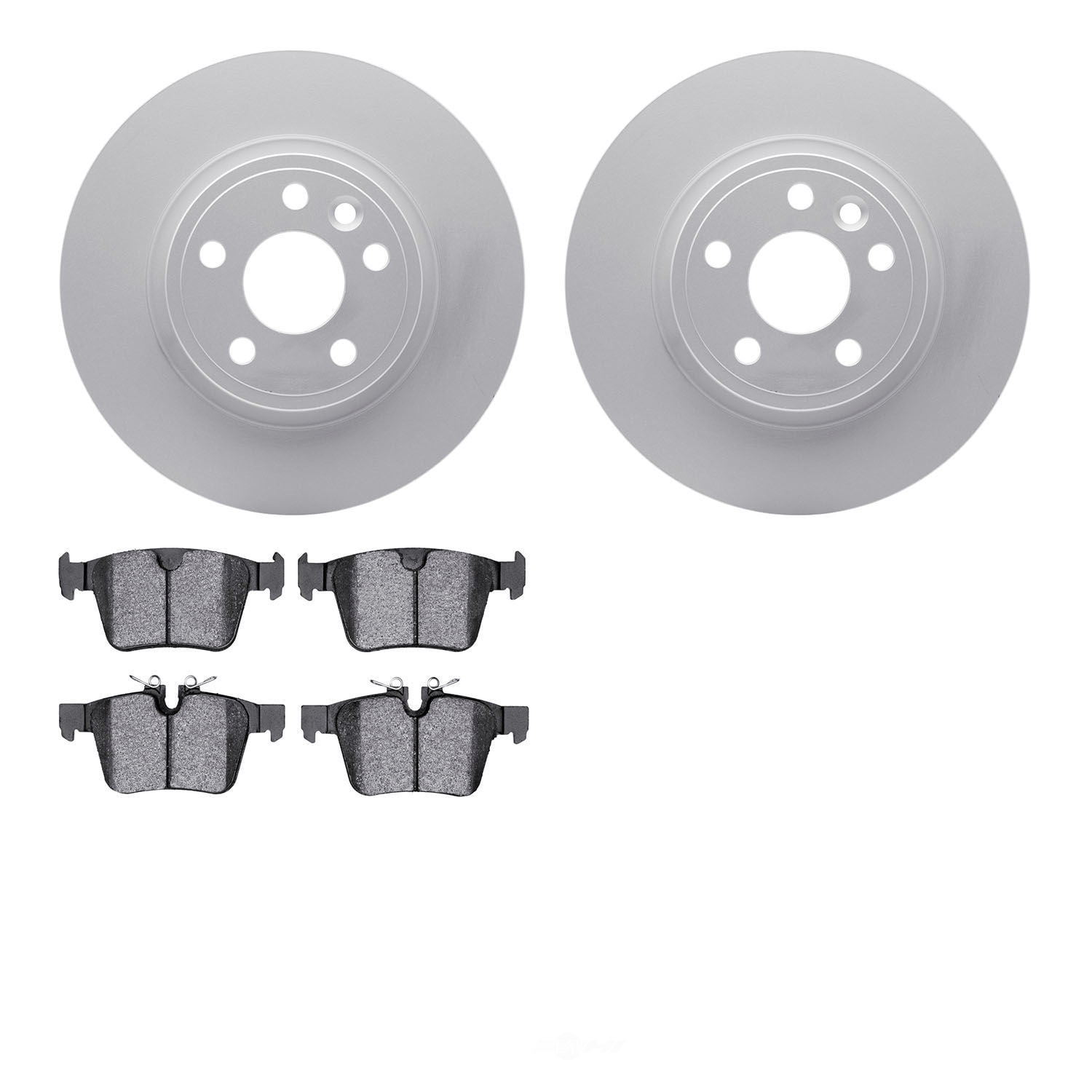 Dynamic Friction Company 4502-11068 DFC GEOSPEC Rotors with 5000 Advanced Brake Pads