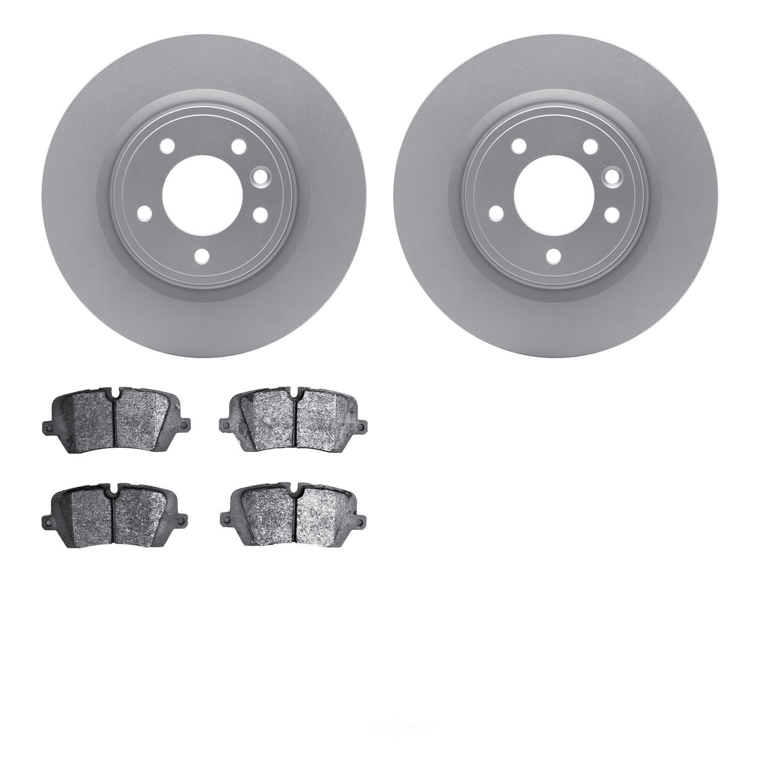 Dynamic Friction Company 4502-11076 DFC GEOSPEC Rotors with 5000 Advanced Brake Pads