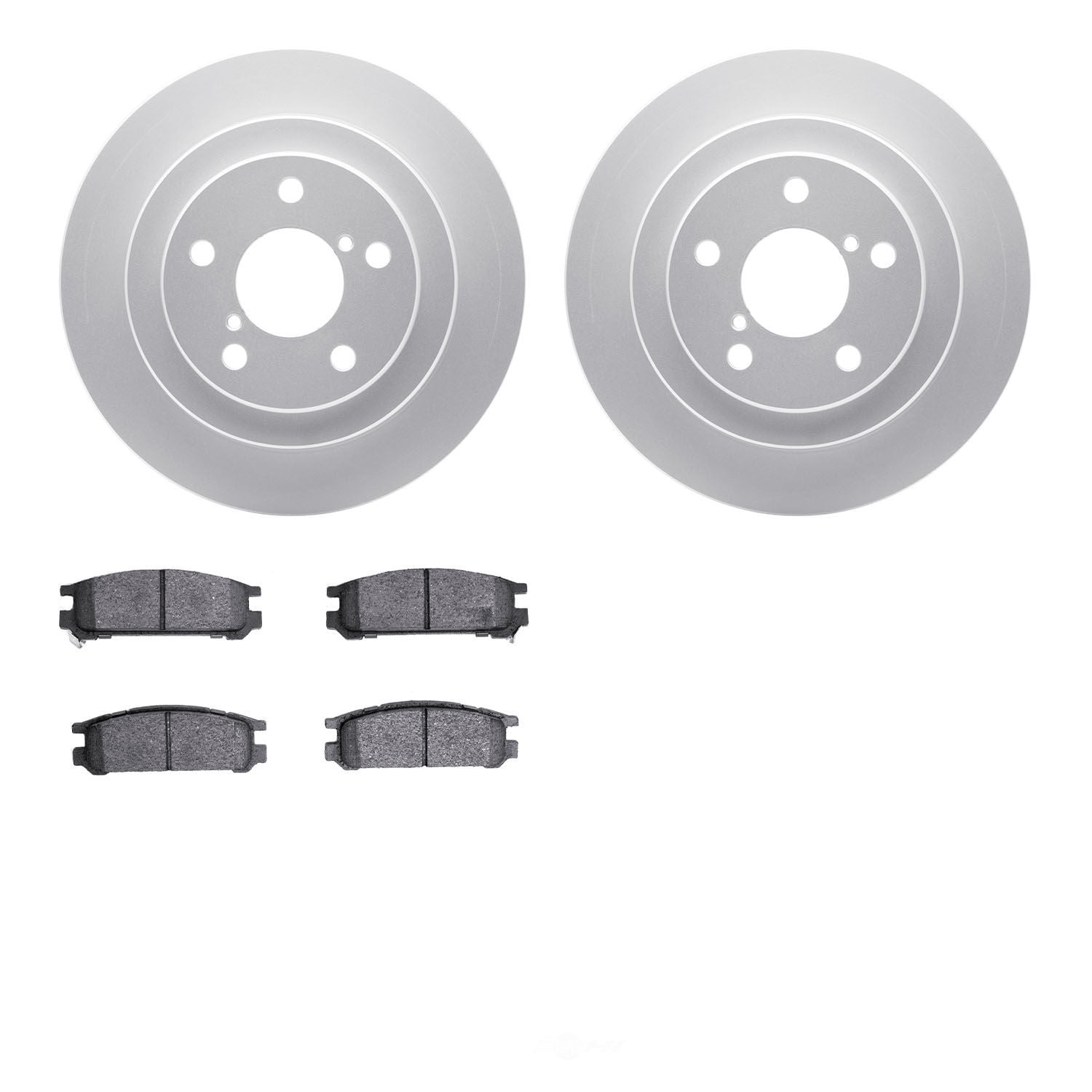 Dynamic Friction Company 4502-13043 DFC GEOSPEC Rotors with 5000 Advanced Brake Pads