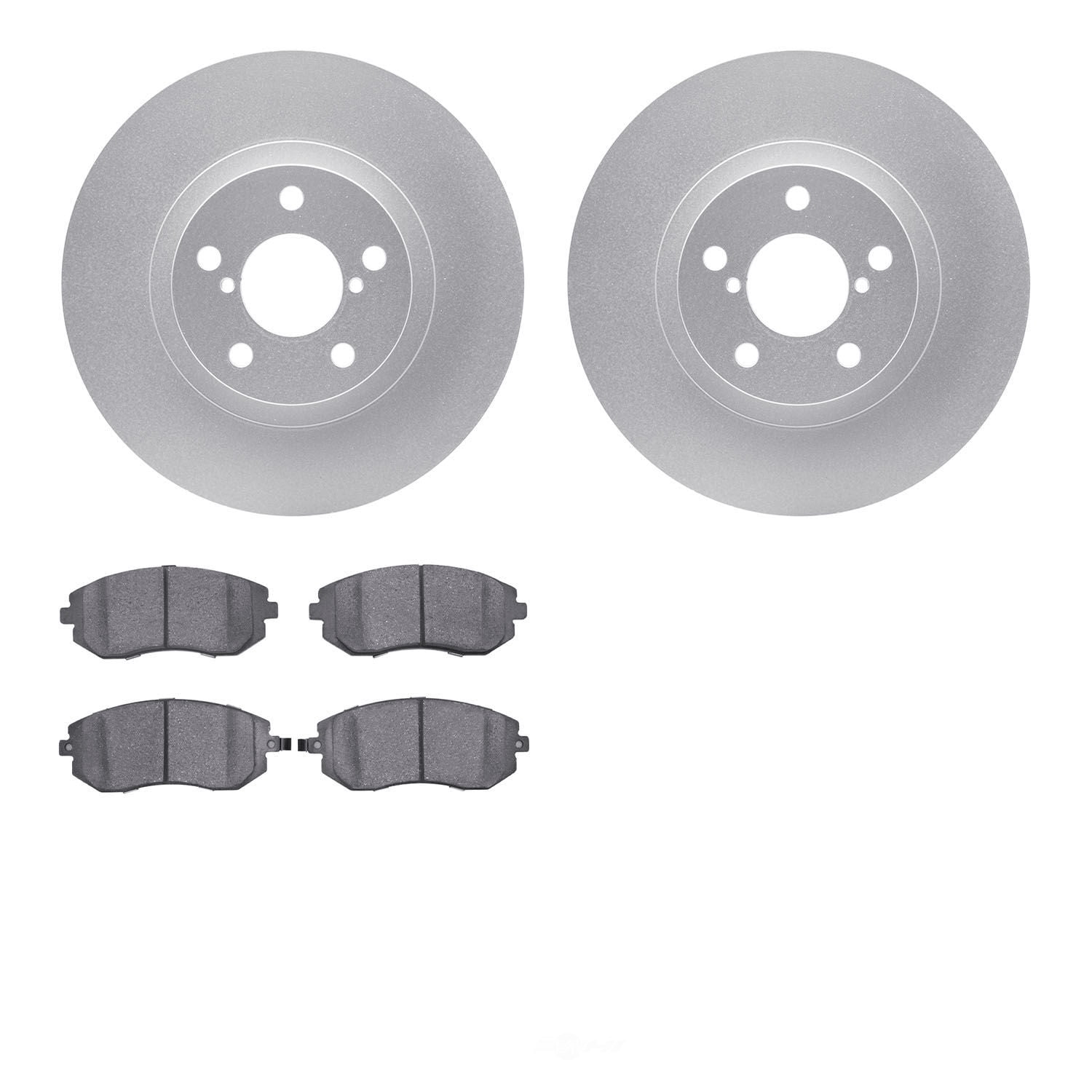 Dynamic Friction Company 4502-13048 DFC GEOSPEC Rotors with 5000 Advanced Brake Pads