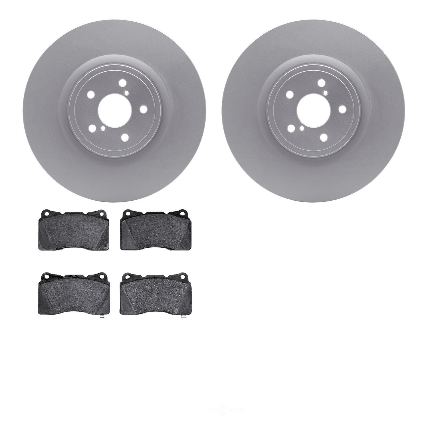 Dynamic Friction Company 4502-13050 DFC GEOSPEC Rotors with 5000 Advanced Brake Pads