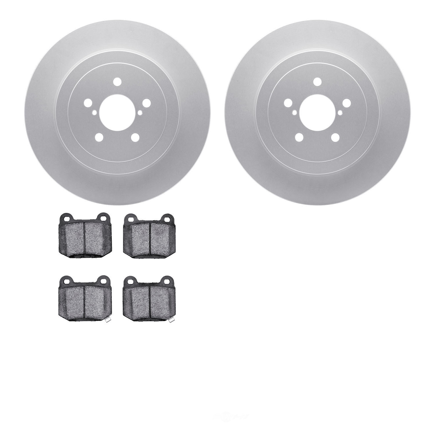 Dynamic Friction Company 4502-13053 DFC GEOSPEC Rotors with 5000 Advanced Brake Pads