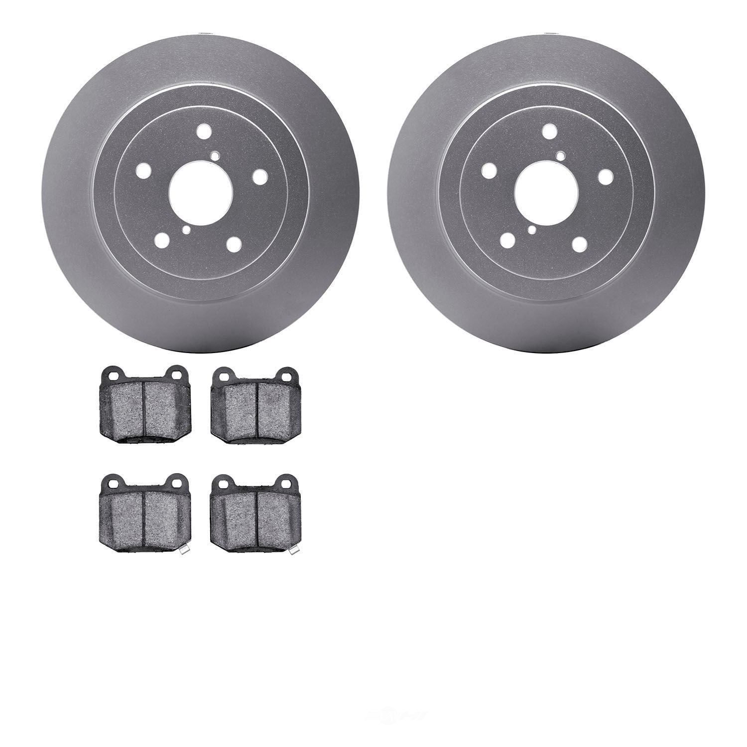 Dynamic Friction Company 4502-13057 DFC GEOSPEC Rotors with 5000 Advanced Brake Pads