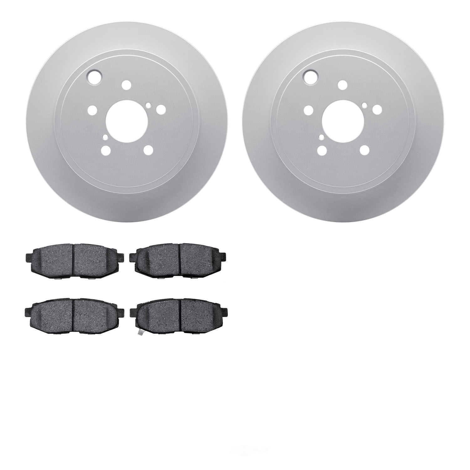 Dynamic Friction Company 4502-13065 DFC GEOSPEC Rotors with 5000 Advanced Brake Pads