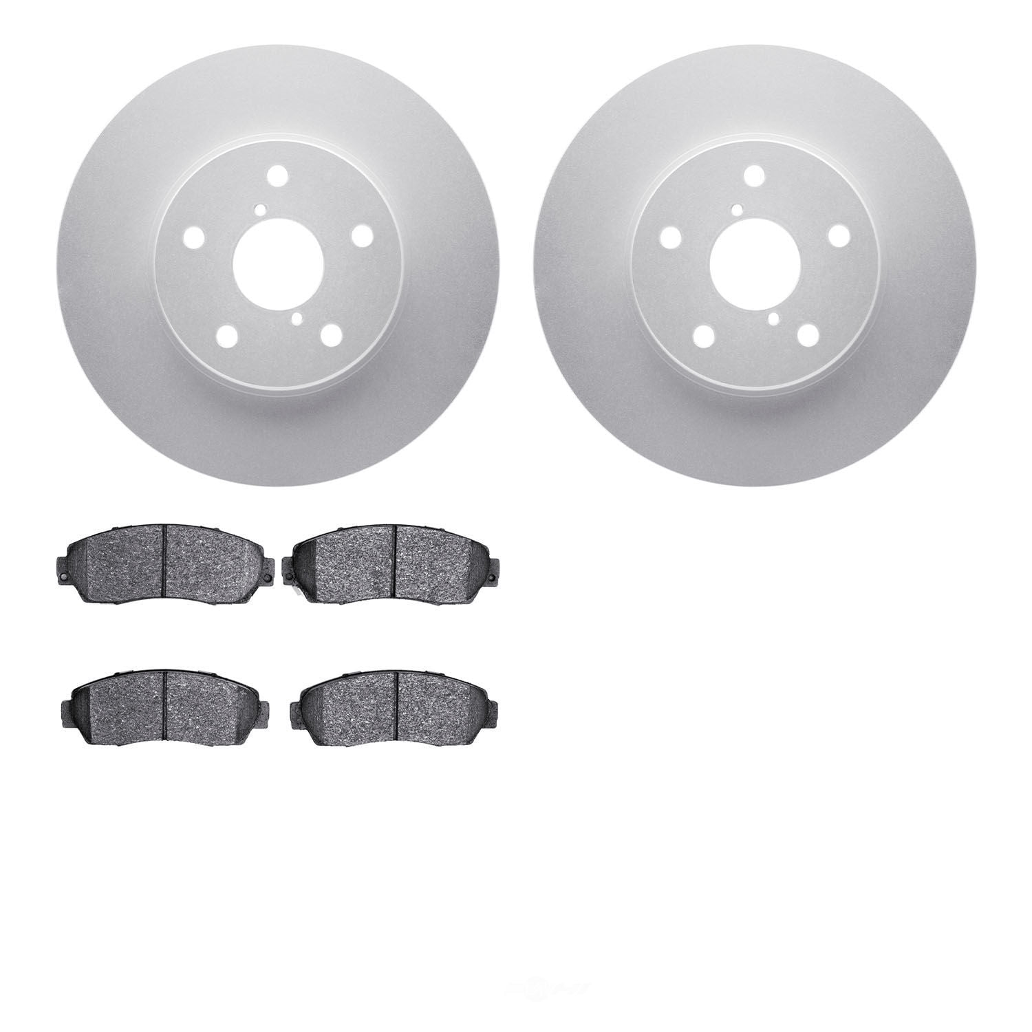 Dynamic Friction Company 4502-13070 DFC GEOSPEC Rotors with 5000 Advanced Brake Pads