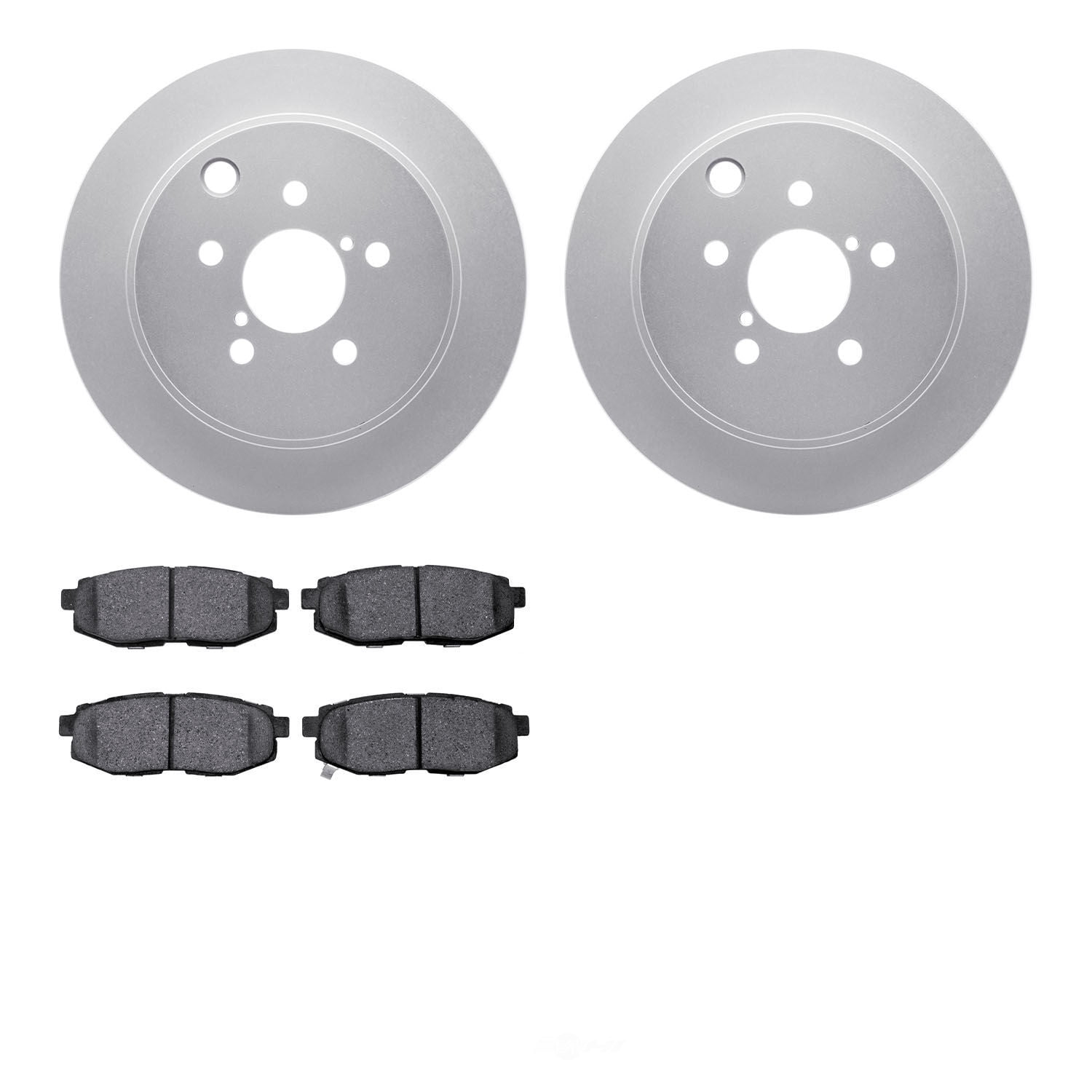Dynamic Friction Company 4502-13071 DFC GEOSPEC Rotors with 5000 Advanced Brake Pads
