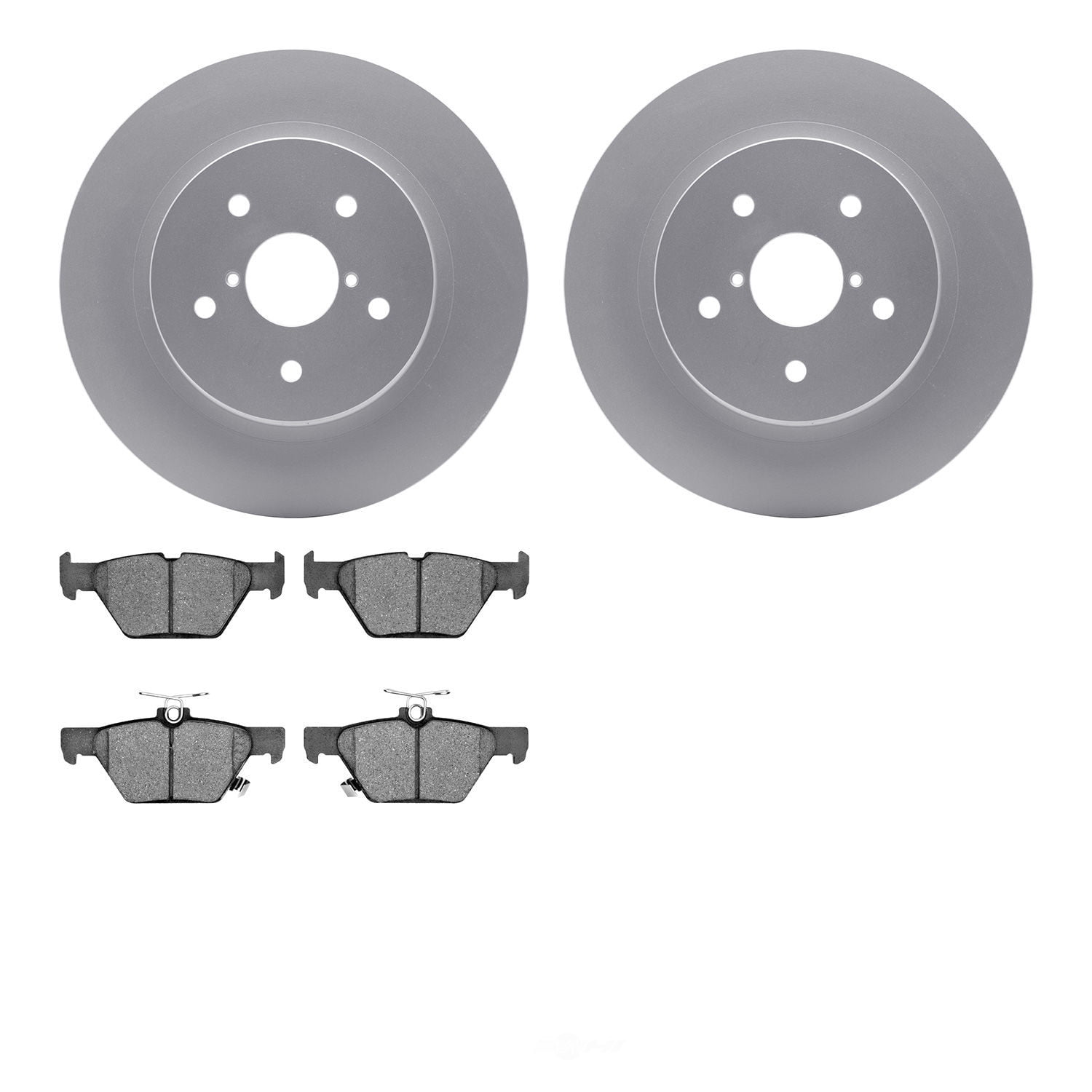 Dynamic Friction Company 4502-13072 DFC GEOSPEC Rotors with 5000 Advanced Brake Pads