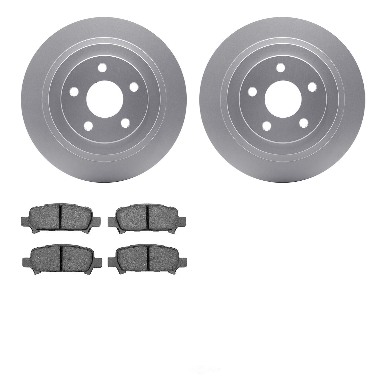 Dynamic Friction Company 4502-13073 DFC GEOSPEC Rotors with 5000 Advanced Brake Pads