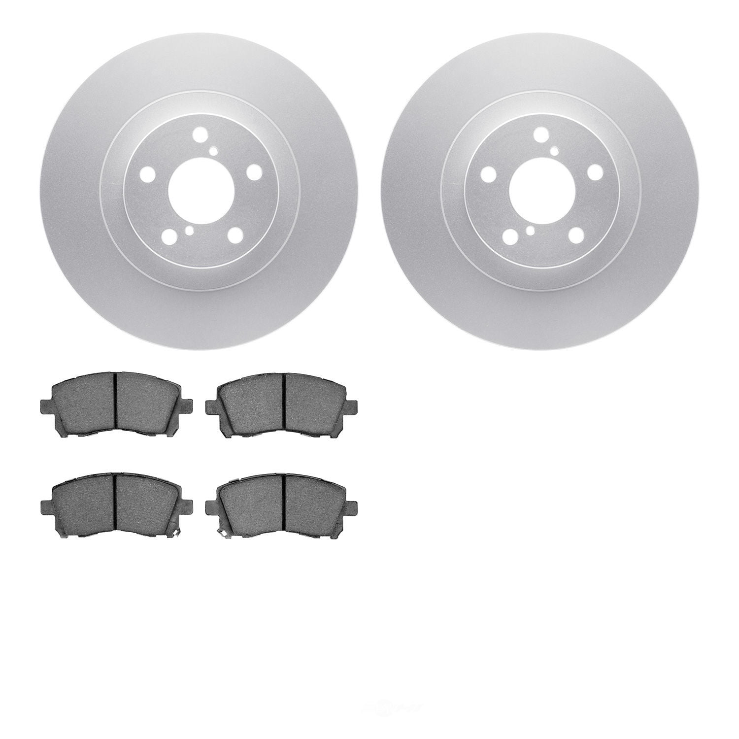 Dynamic Friction Company 4502-13074 DFC GEOSPEC Rotors with 5000 Advanced Brake Pads