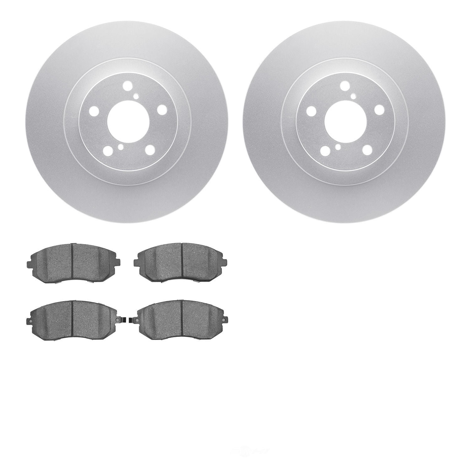 Dynamic Friction Company 4502-13075 DFC GEOSPEC Rotors with 5000 Advanced Brake Pads