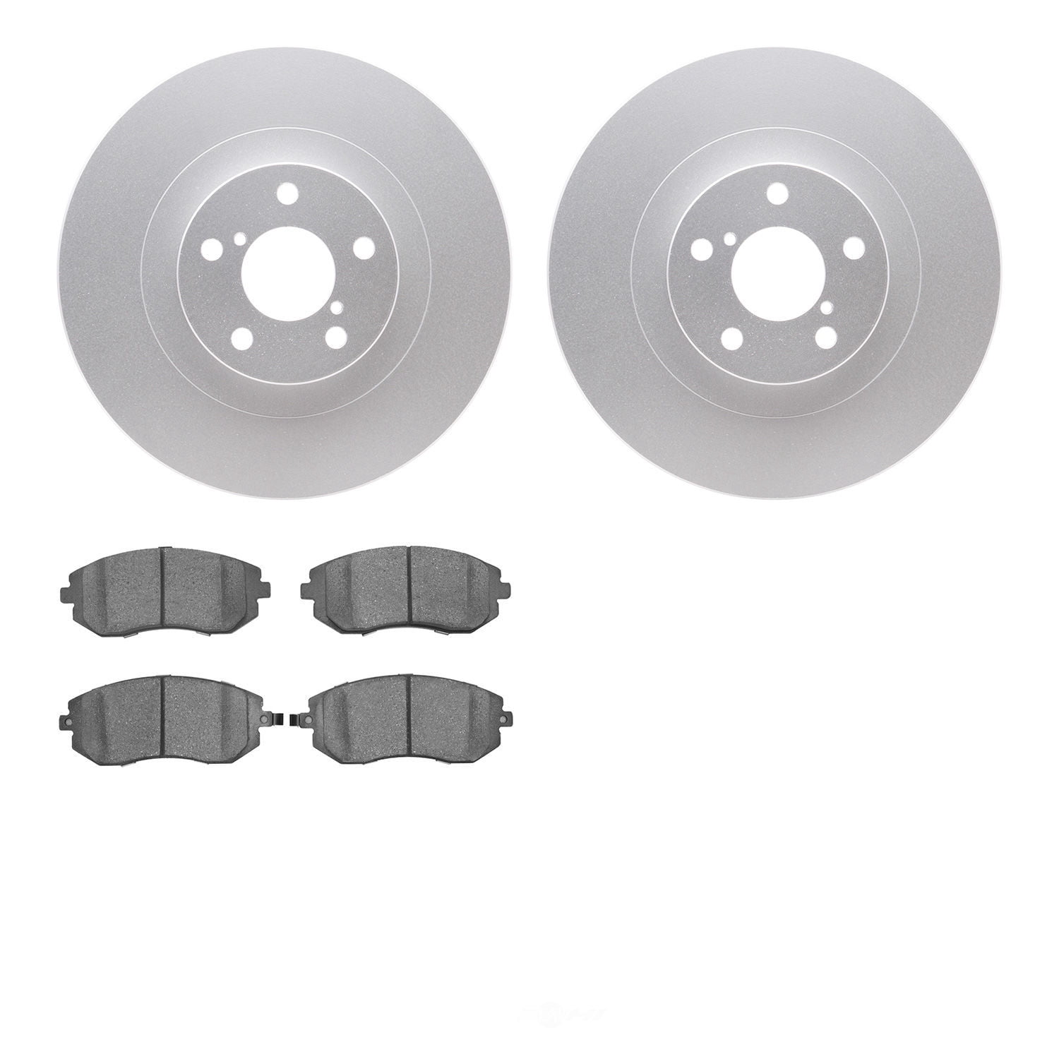 Dynamic Friction Company 4502-13077 DFC GEOSPEC Rotors with 5000 Advanced Brake Pads