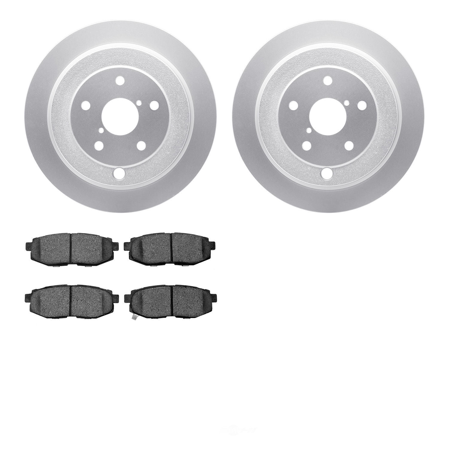 Dynamic Friction Company 4502-13081 DFC GEOSPEC Rotors with 5000 Advanced Brake Pads