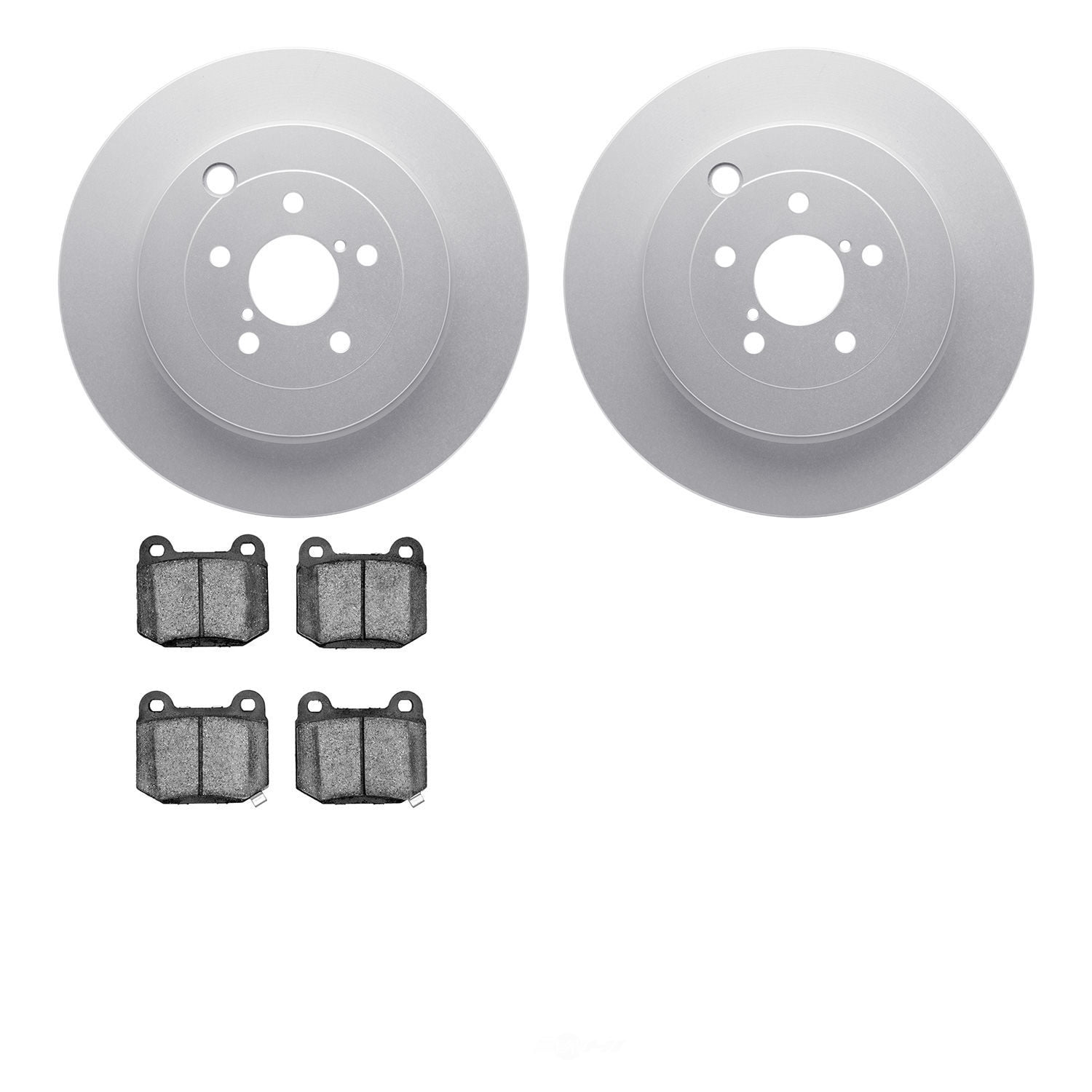 Dynamic Friction Company 4502-13084 DFC GEOSPEC Rotors with 5000 Advanced Brake Pads